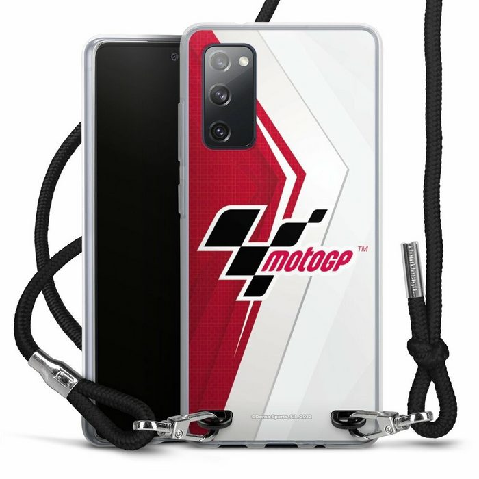 DeinDesign Handyhülle MotoGP Logo Motorsport Logo Grey and Red Samsung Galaxy S20 FE Handykette Hülle mit Band Case zum Umhängen