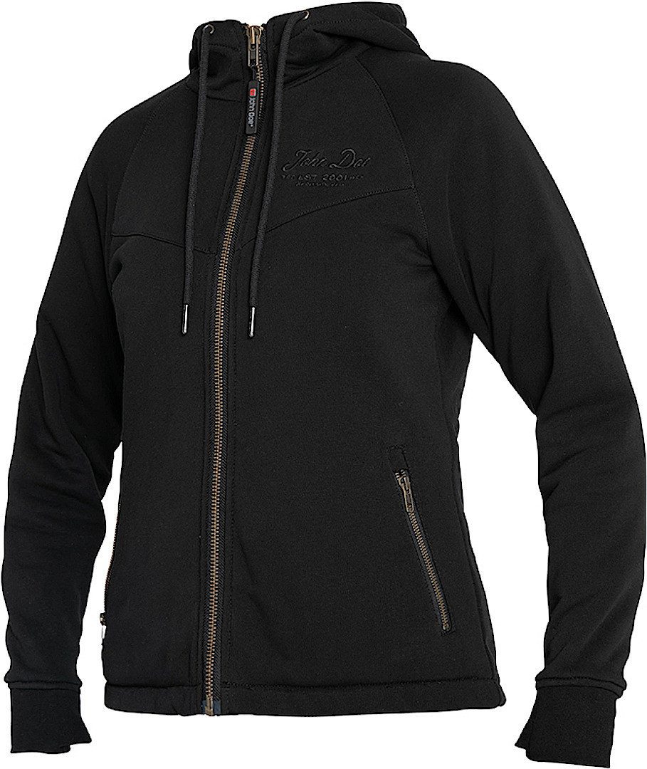 John Doe Motorradjacke XTM 2.0 Damen Motorrad Zip Hoodie feuchtigkeitsregulierend protektoren abriebfest