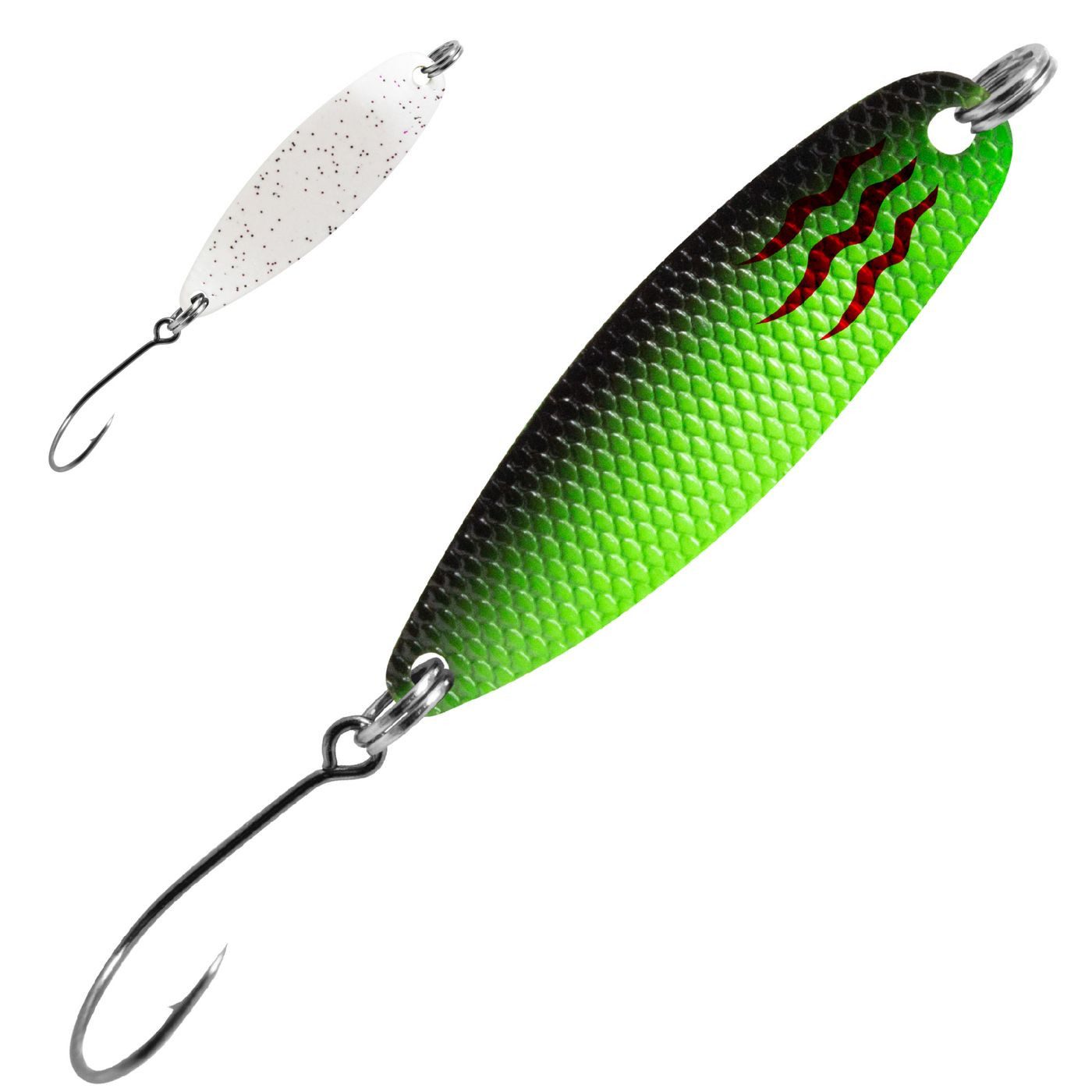 Grün - Schwarz / Weiß Glitter