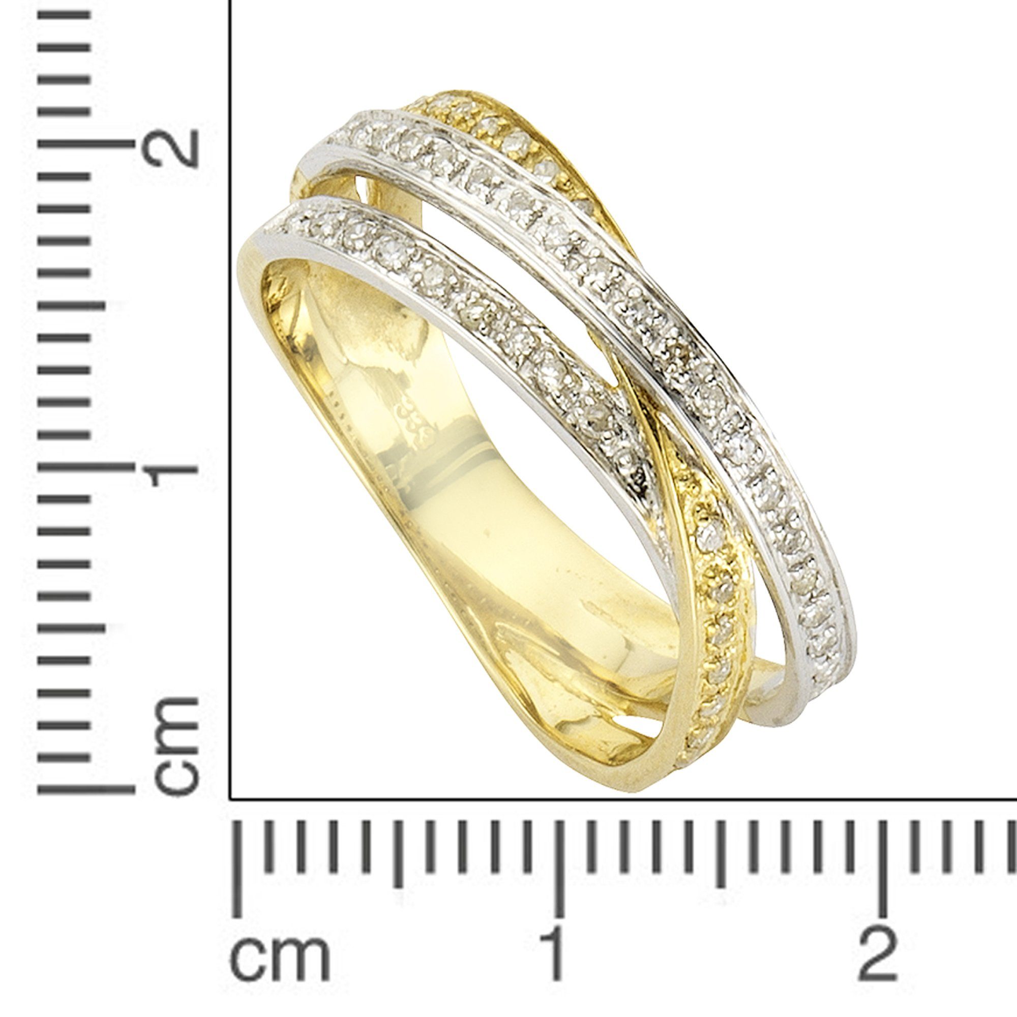Diamant by Ellen 585 Diamonds Fingerring Gold K. 0,24ct.