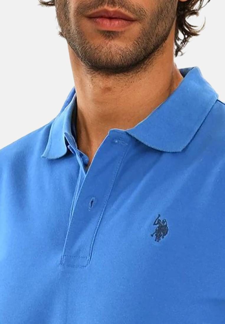 U.S. Polo Assn. Poloshirt USArrchie – Herren Classic Fit kurzarm mit Logo-Stickerei Mit Flachstrick-Kragen, Knopfleiste und elastischer Baumwollmischung – Bild 4 von 5