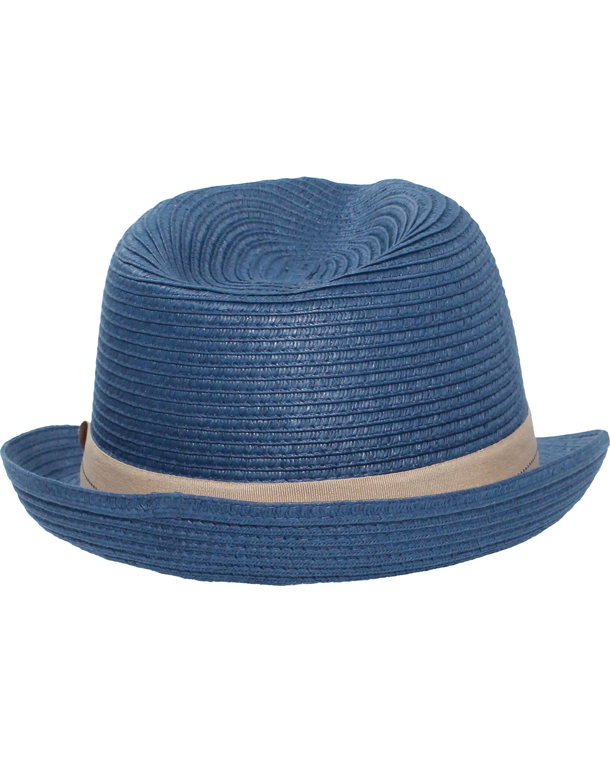 bugatti Fedora Einfarbiger bugatti Trilby für den Sommer mit breitem Hutband (keine)