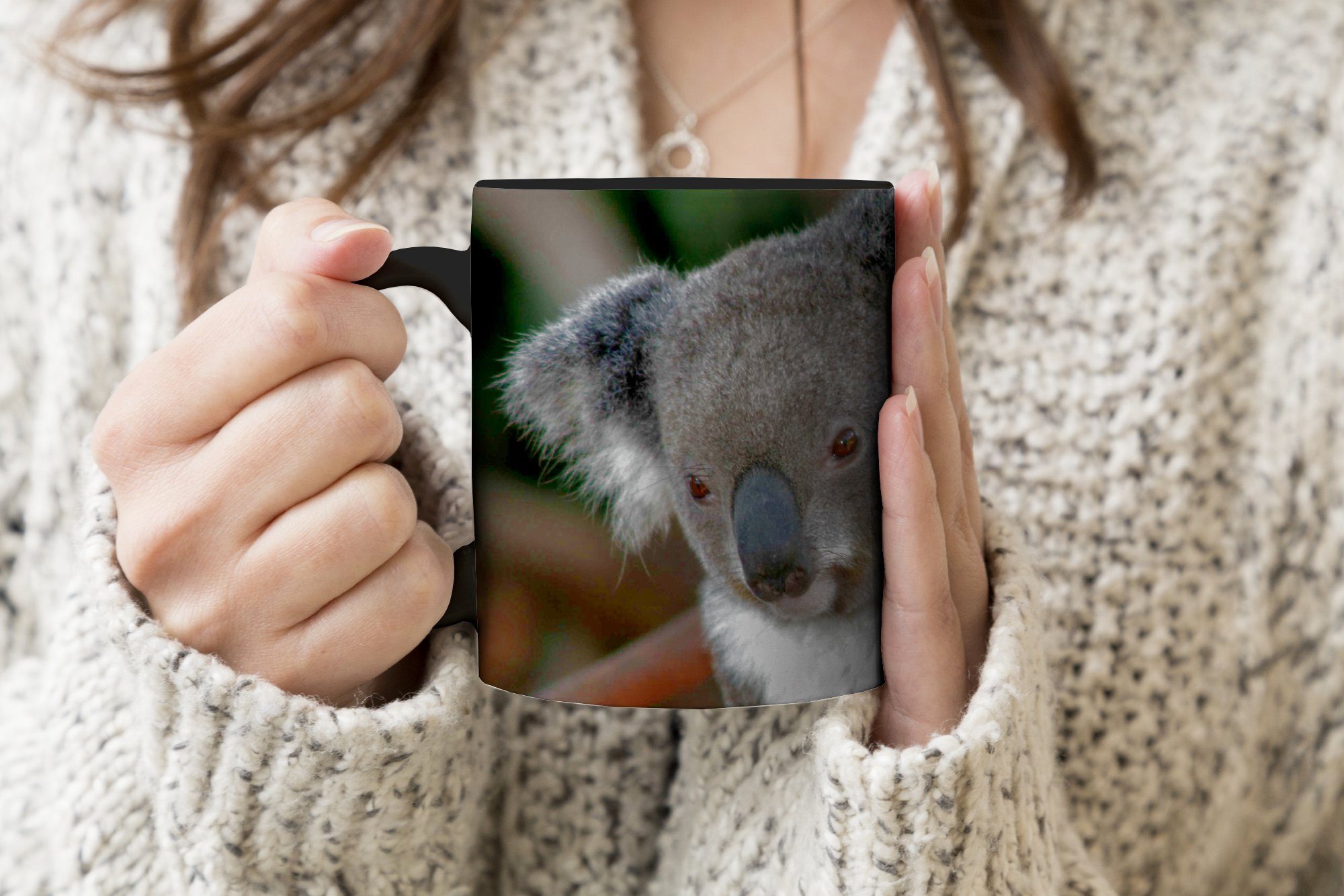 Jungen - Koalas Zaubertasse, - Keramik, Kaffeetassen, Teetasse, Kind Vater - MuchoWow Farbwechsel, Tasse Mädchen, - Geschenk