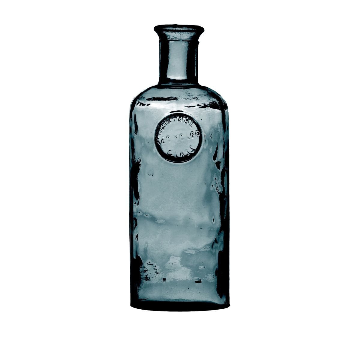 WestCraft Tischvase Flaschenvase MALEA aus recyceltem Glas 2,3L, Bottle Vase, für Blumen-Arrangements, Tischdekoration, Deko - D13 X H35CM