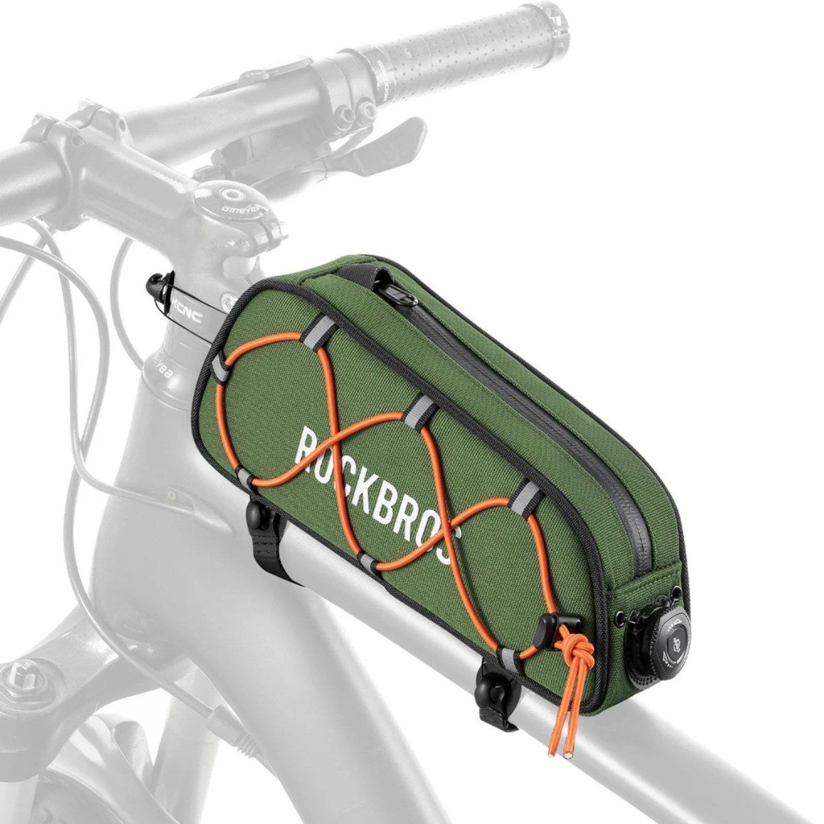 ROCKBROS Fahrradtasche ROAD TO SKY (Einzeln, Einzeltasche), FITGO Drehverschluss für schnelle und stabile Befestigung