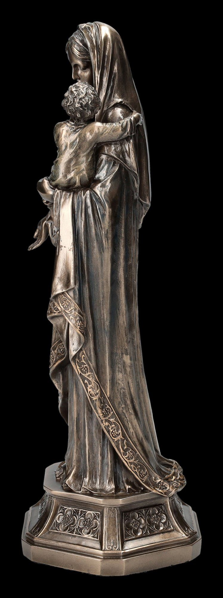 Figuren Shop GmbH Dekofigur Maria Figur hält Jesus Kind - Veronese - christliche Figur Dekofigur