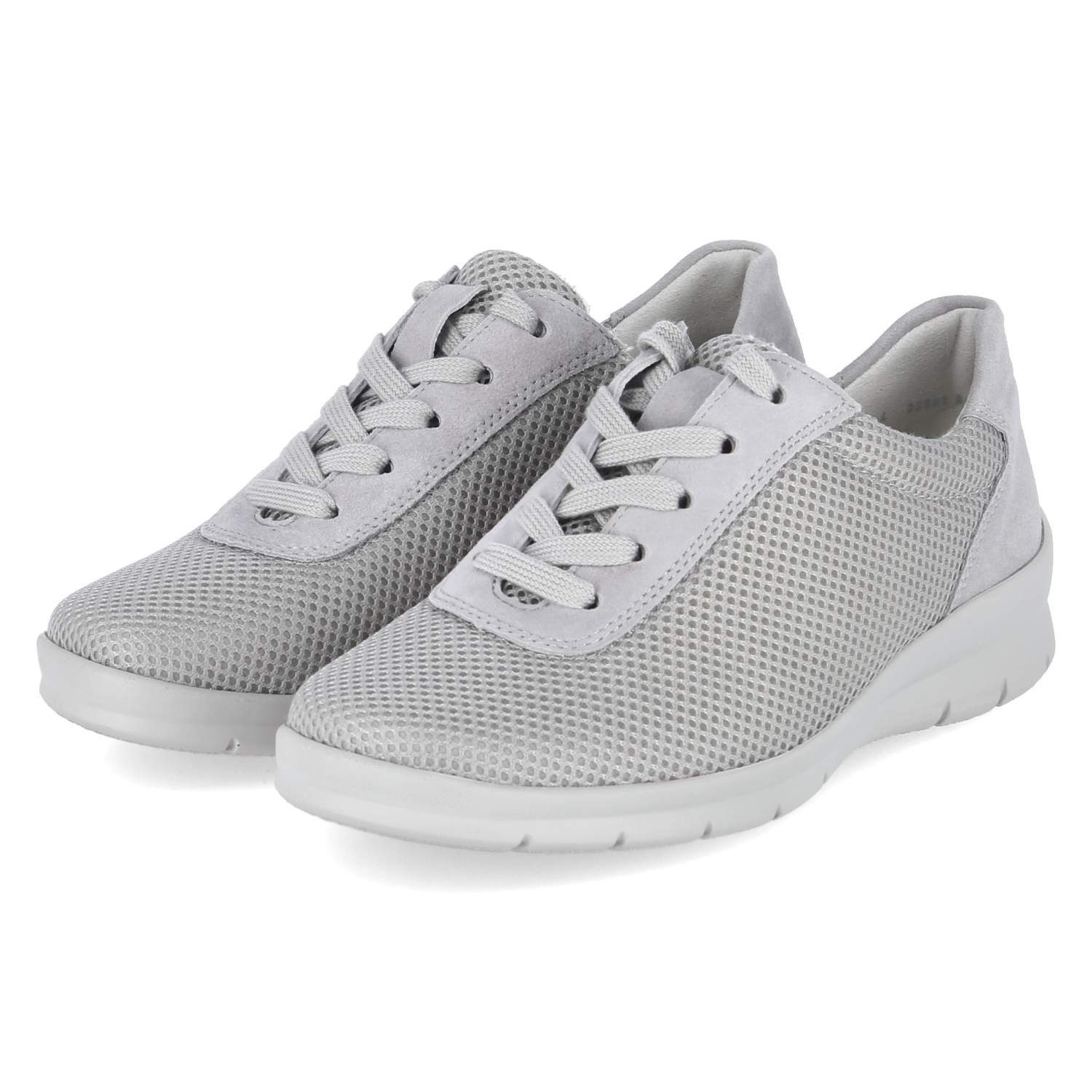 Semler Semler X2055450/015 SP Damen Leder & Textil grey Schnürschuh