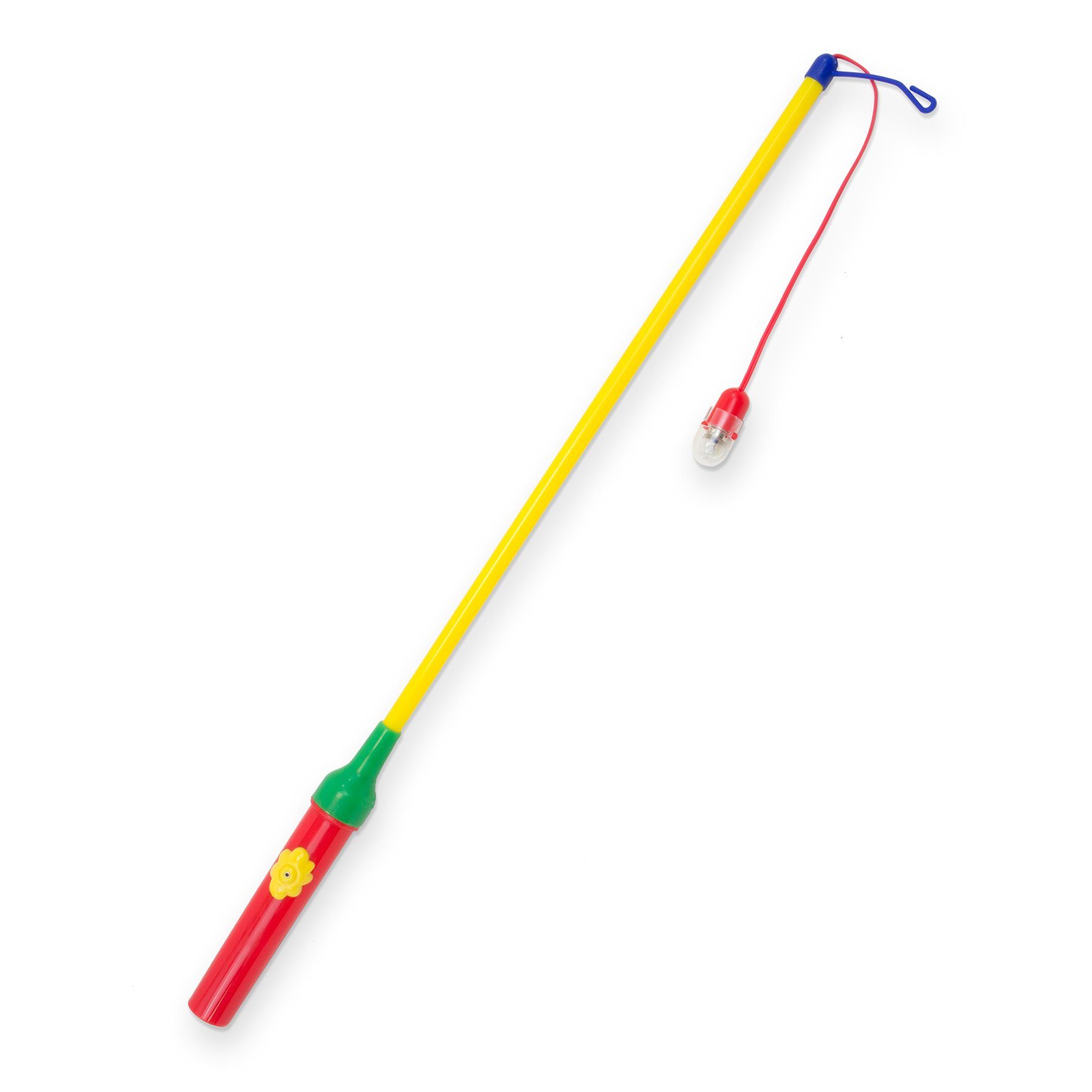 Umzugslaterne Laternenstab elektrisch 50cm grün gelb