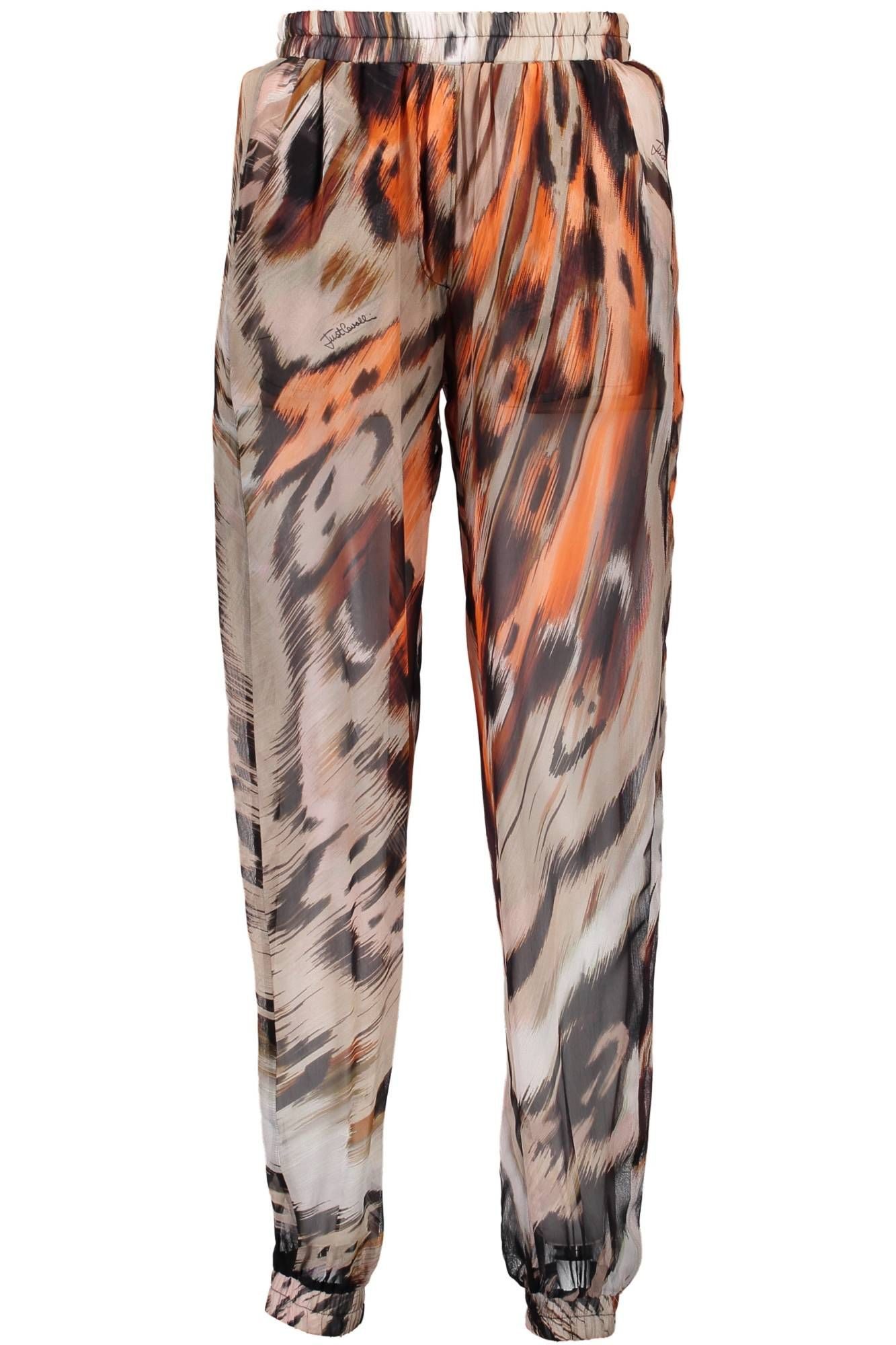 Just Cavalli 5-Pocket-Hose Damenhose Orange mit Taschen & Elastischem Bund - Stilvolle Eleganz
