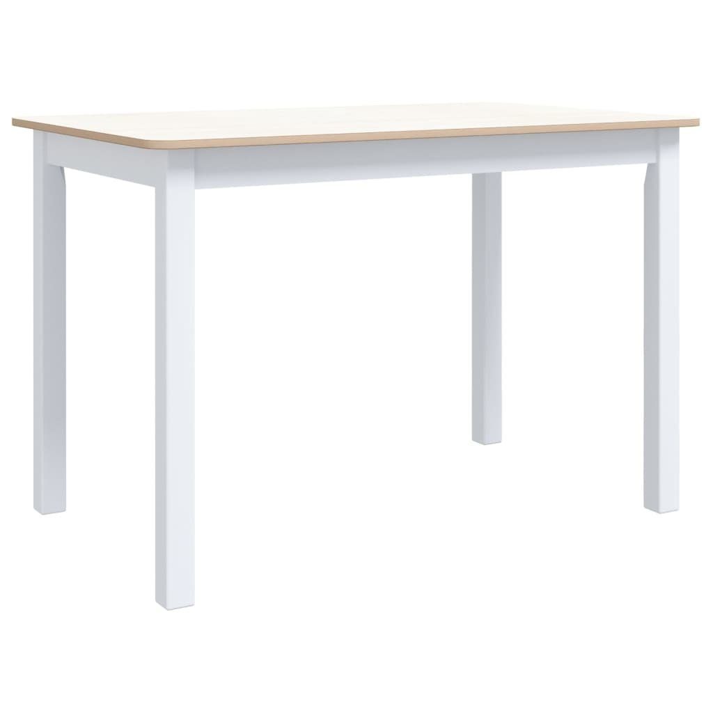 furnicato Esstisch Weiß und Braun 114x71x75 günstig online kaufen