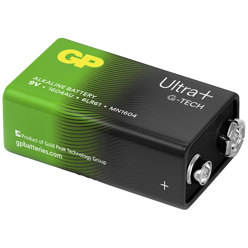 Gp GP Ultra Plus 9 V Block-Batterie Alkali-Mangan 9 V 1 St. Batterie
