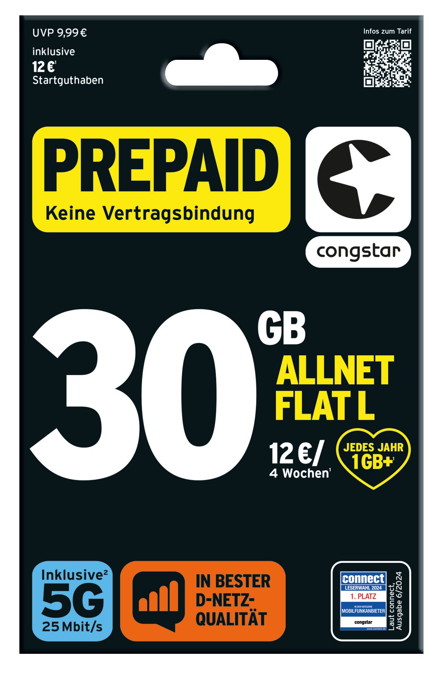 Congstar Prepaid Allnet L Prepaidkarte