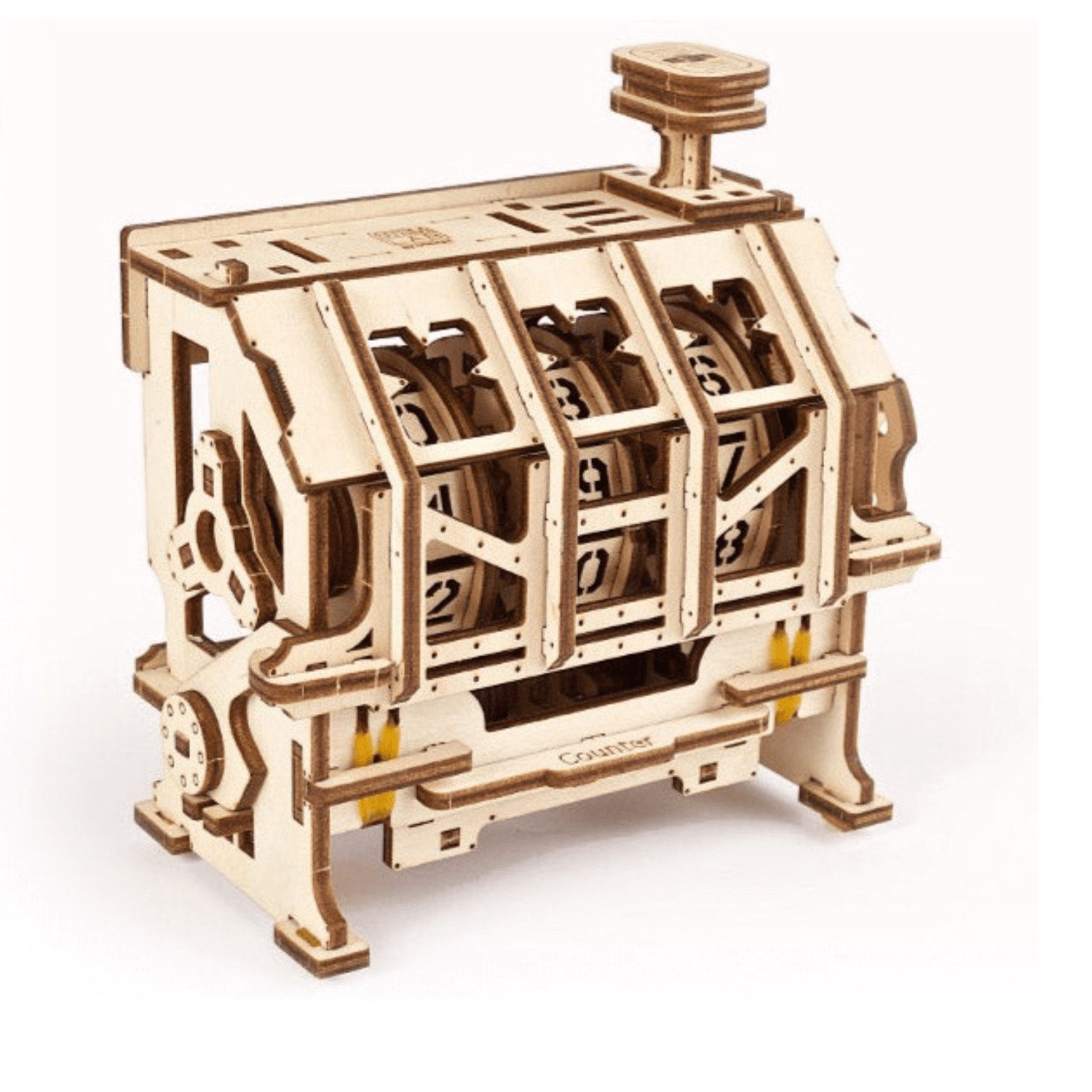 UGEARS Puzzle Ugears Klick Zähler Mechanisches Holzpuzzle, 157 Puzzleteile