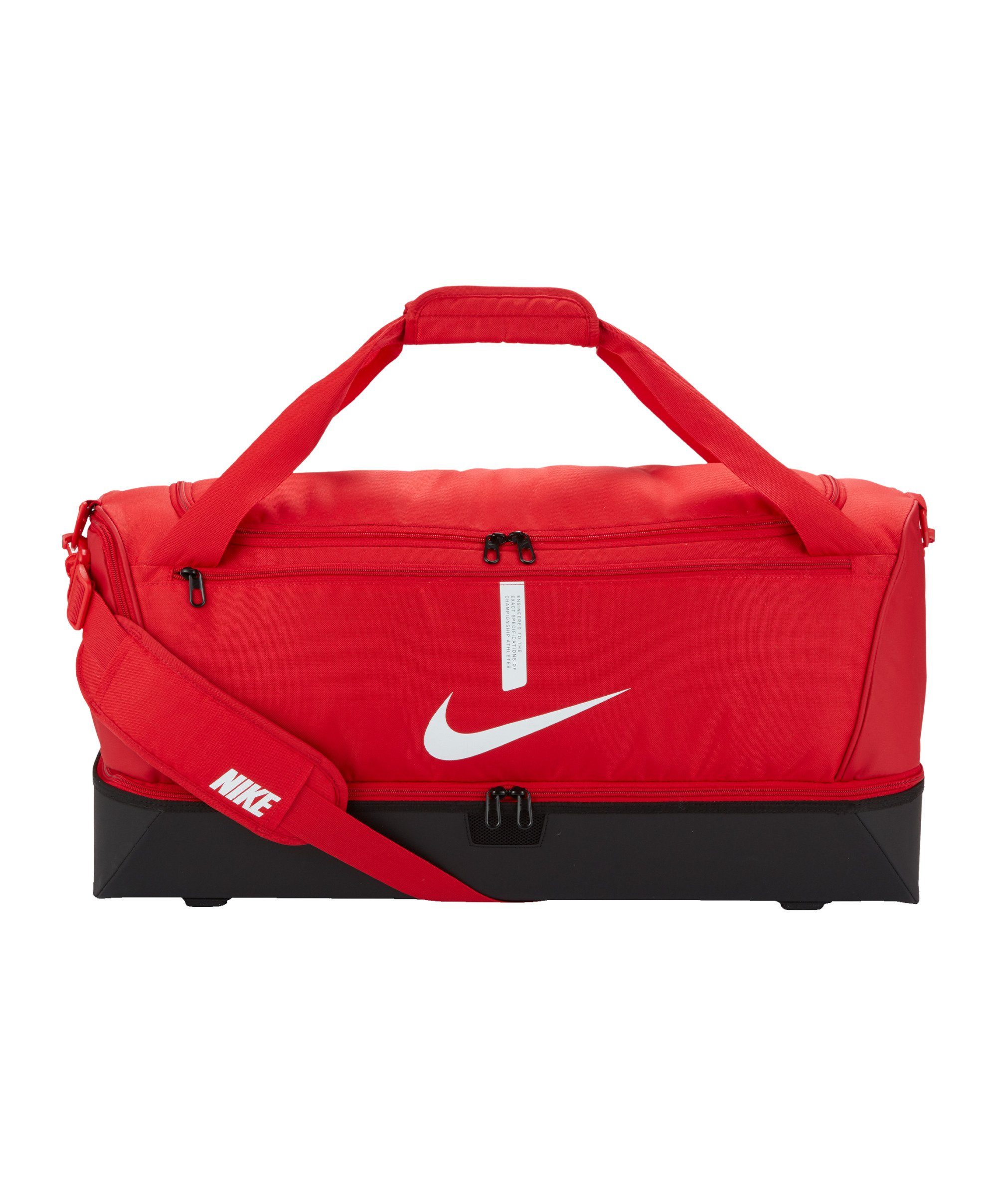 Schulter Team Tasche Hardcase Freizeittasche rotschwarzweiss Academy Nike Large,
