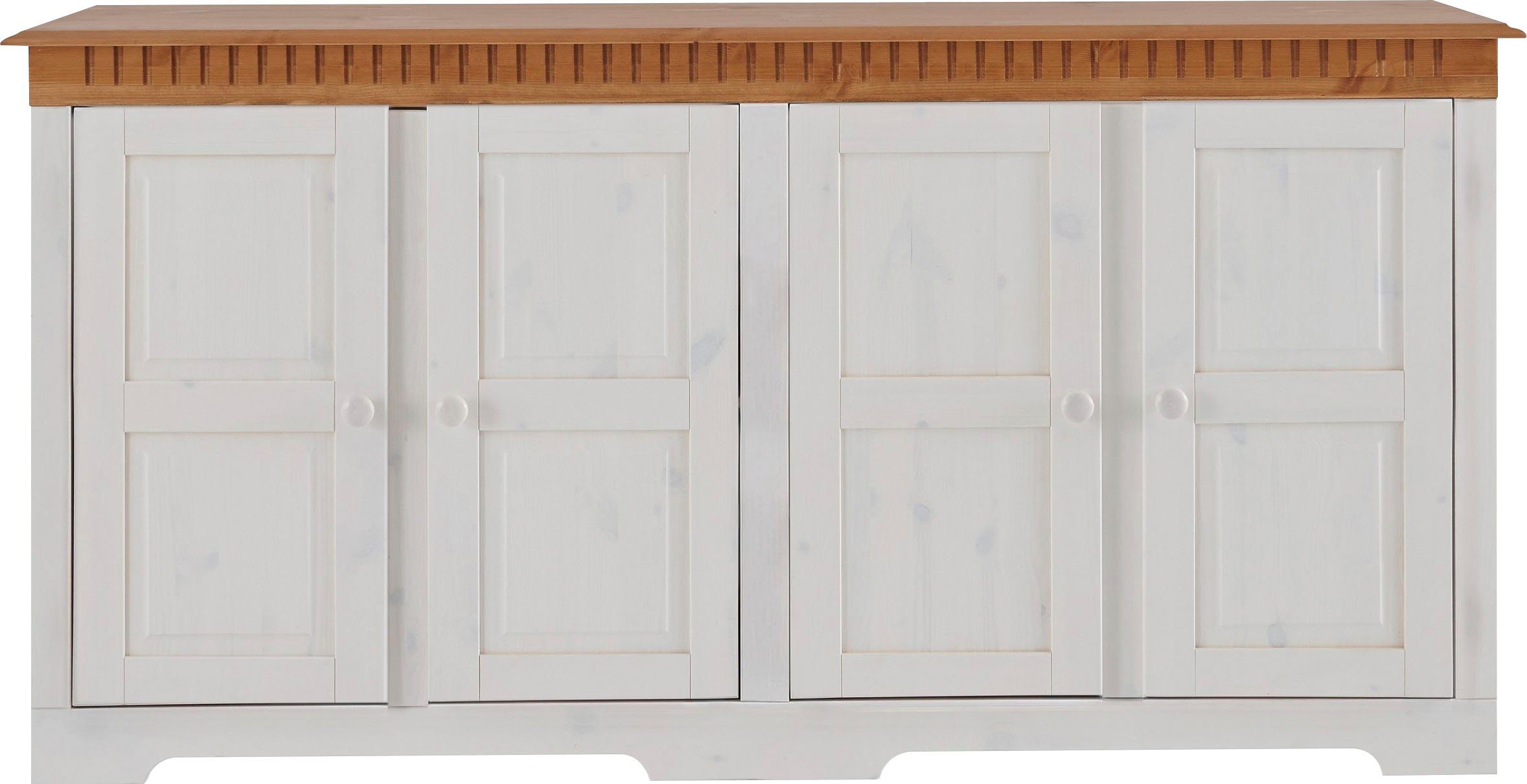 Home affaire Sideboard Lisa, Kommode aus massivem Kiefernholz, Breite 158,5 günstig online kaufen