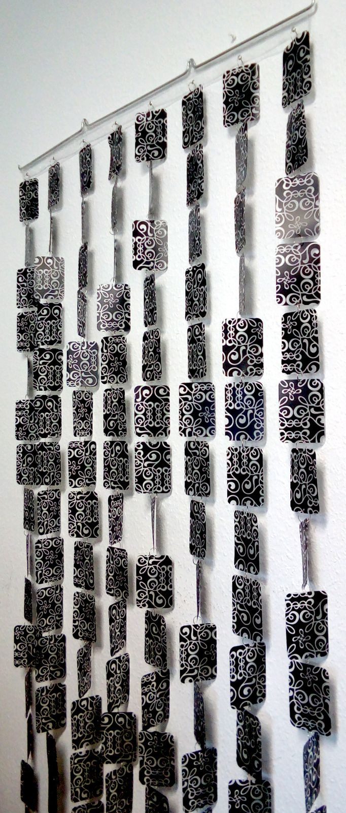 Morel SAS Türvorhang Türvorhang Kunststoff ARABESQUES NOIR Maße 90x200cm
