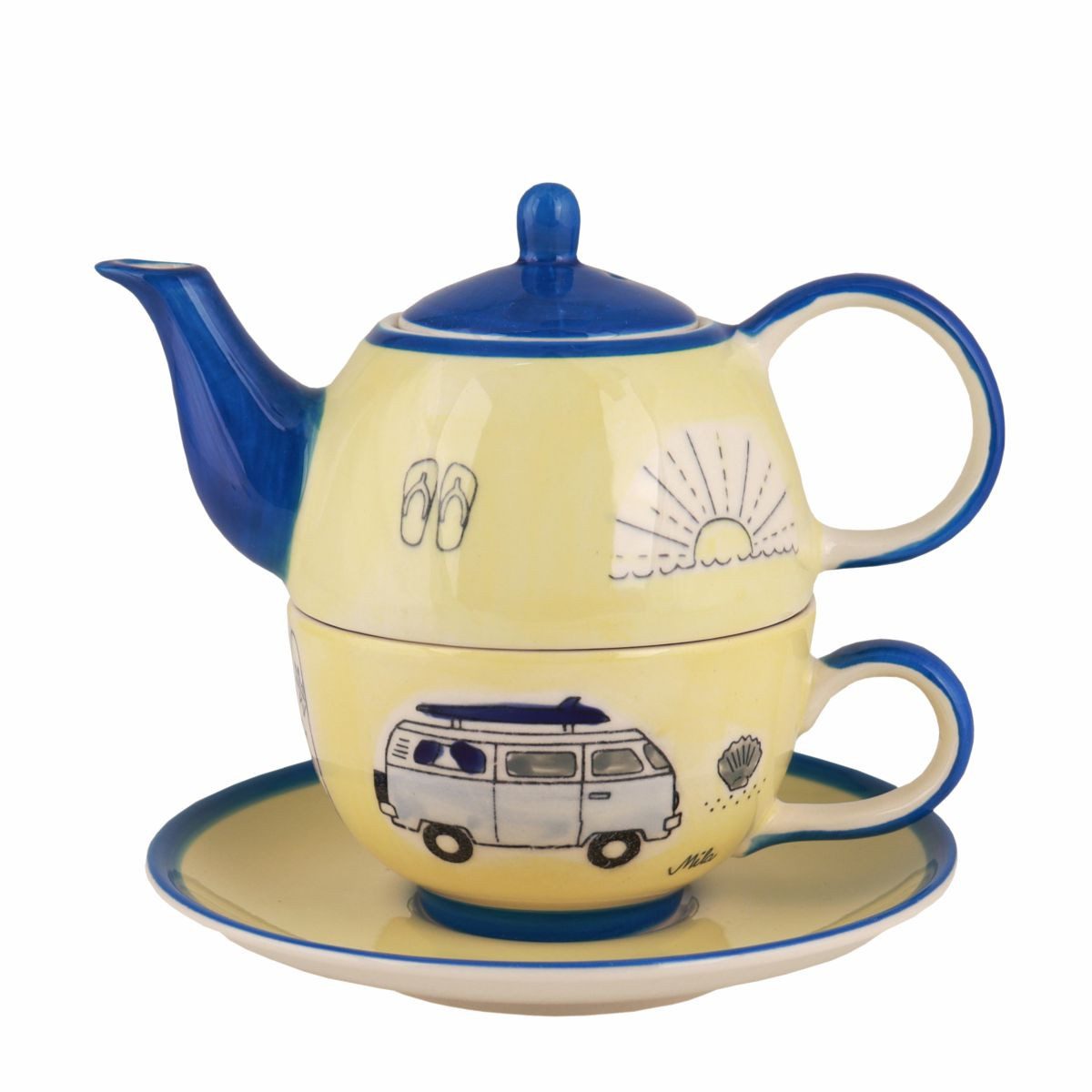 Mila Teekanne Mila Keramik Tee-Set Tea for One Outdoor, 400 l, (Stück)