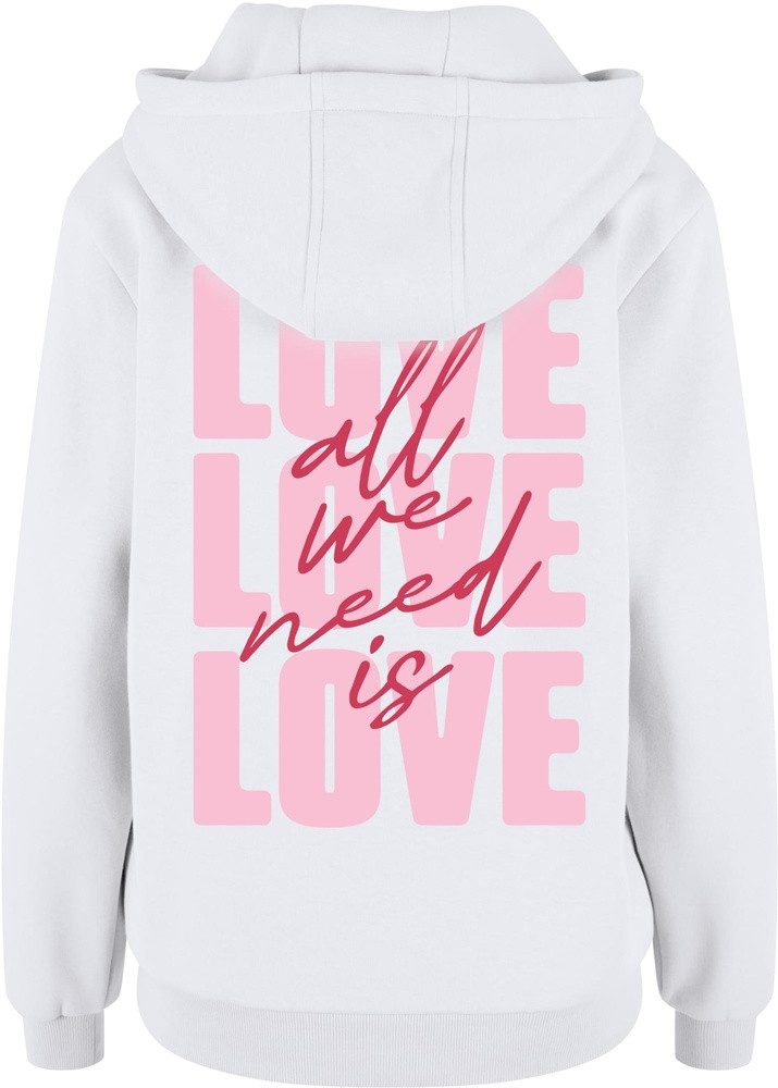 Miss Tee Hoodie All We Need Is Love Ladies Fluffy Hoody günstig online kaufen