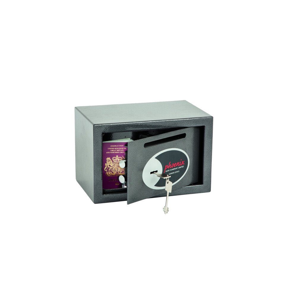 Phoenix Tresor Phoenix SS0801KD - Einbruchschutz-Tresor - Schlüsselschloss - Grau (1-St)