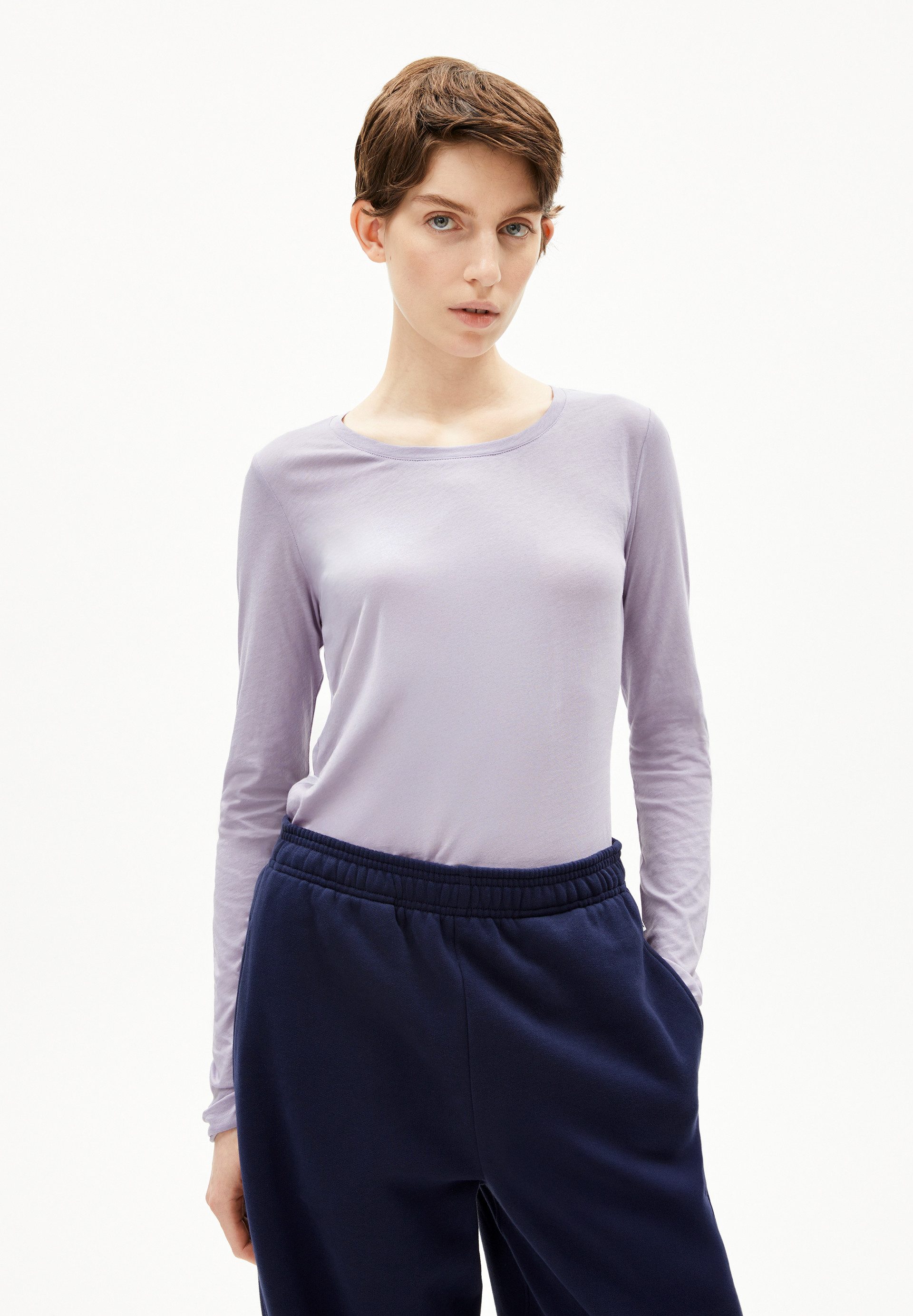 Armedangels Longsleeve EINIAARA SOFT Longsleeve aus Bio-Baumwolle (1-tlg) Rundhalsausschnitt