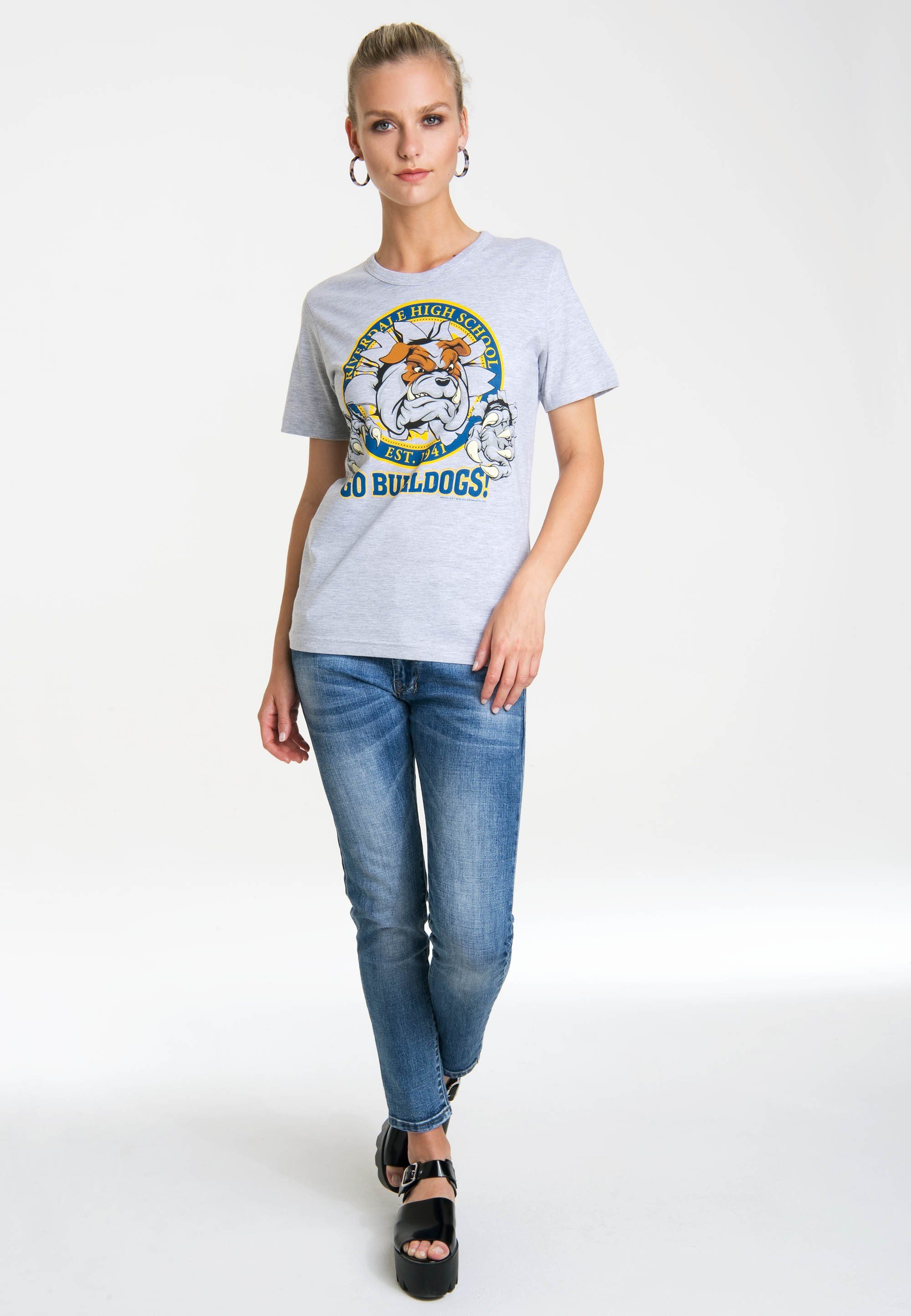 Originaldesign lizenziertem – T-Shirt Bulldogs! LOGOSHIRT Riverdale Go mit