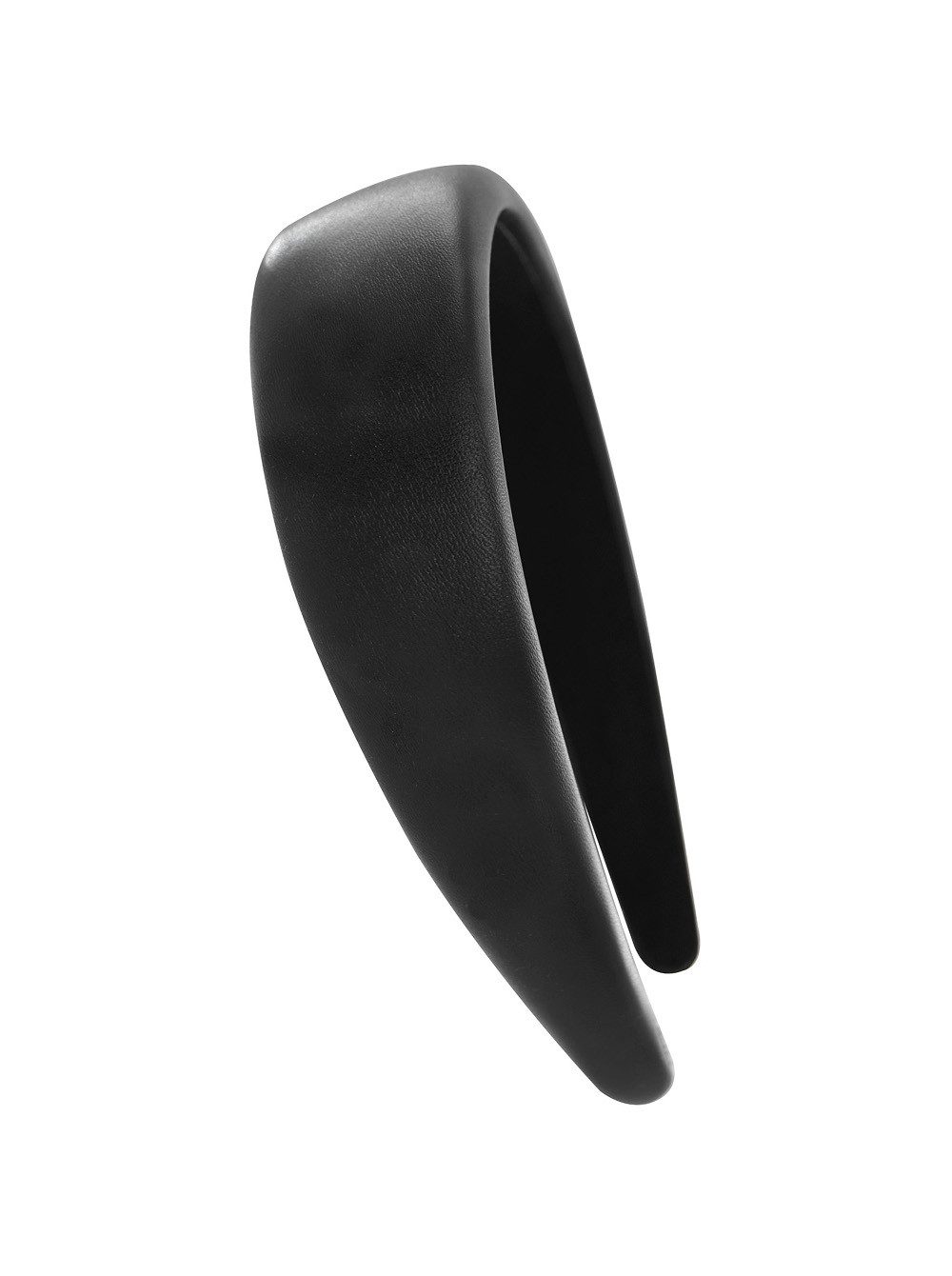 axy Haarreif breiter Haarreif in Kunstleder-Optik, Eleganter Damen Haarreif Haarband