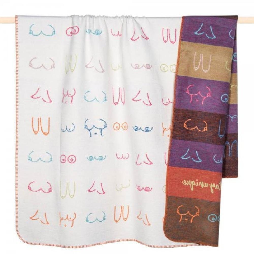 Wohndecke Decke Boobies Brüste Multicolor (150x200cm), PAD günstig online kaufen
