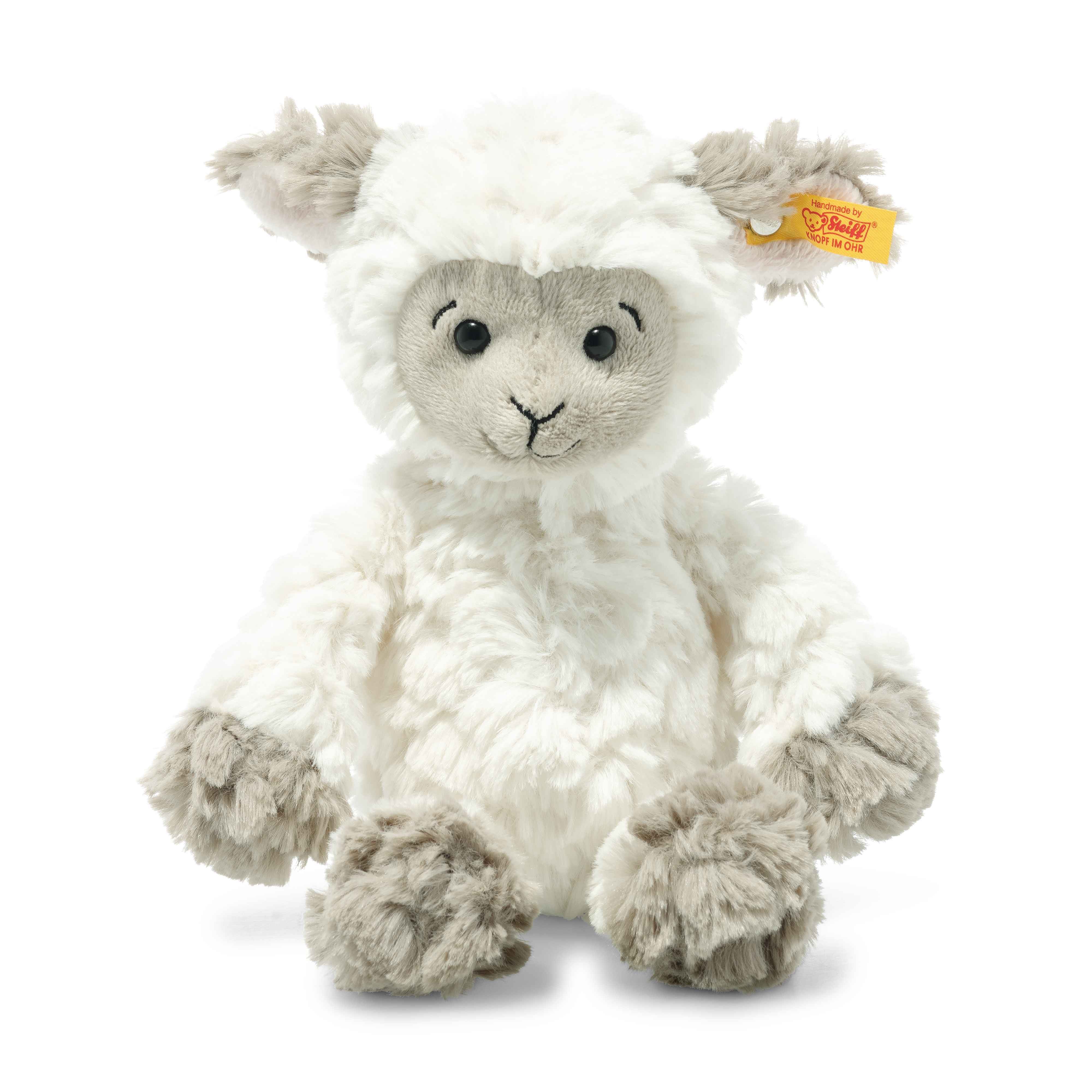 Steiff Kuscheltier Steiff Lamm Lita 20 cm weiß-braungrau sitzend günstig online kaufen
