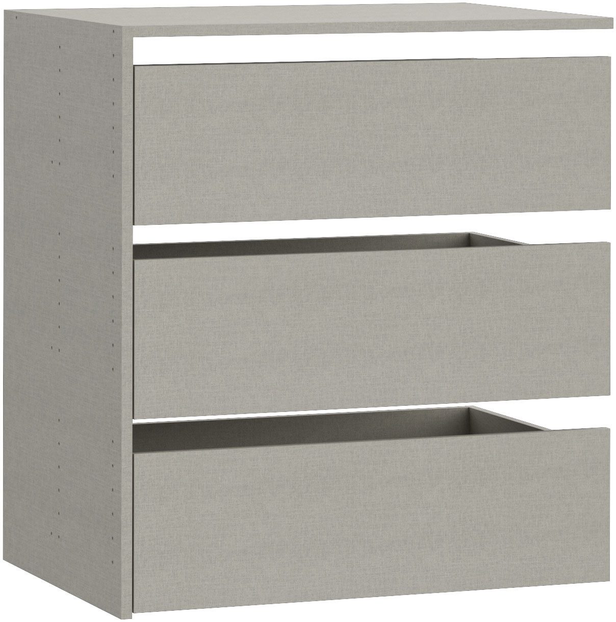 FORTE Inneneinteilung, Set aus 3 Schubkästen, Übersichtliche Ablage, geordnete Aufbewahrung