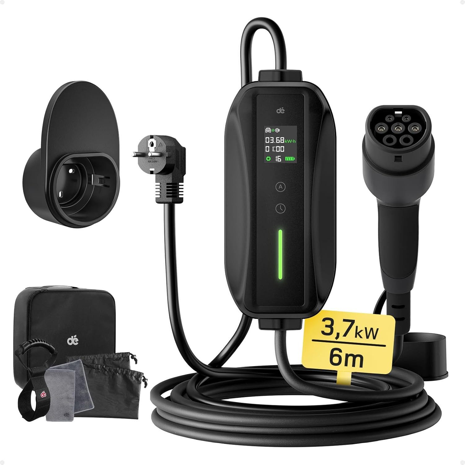 Elektroauto-Ladestation EV Ladegerät Typ 2 Ladeleistung Tragbares ladegerät EV-Autos Ladekabel