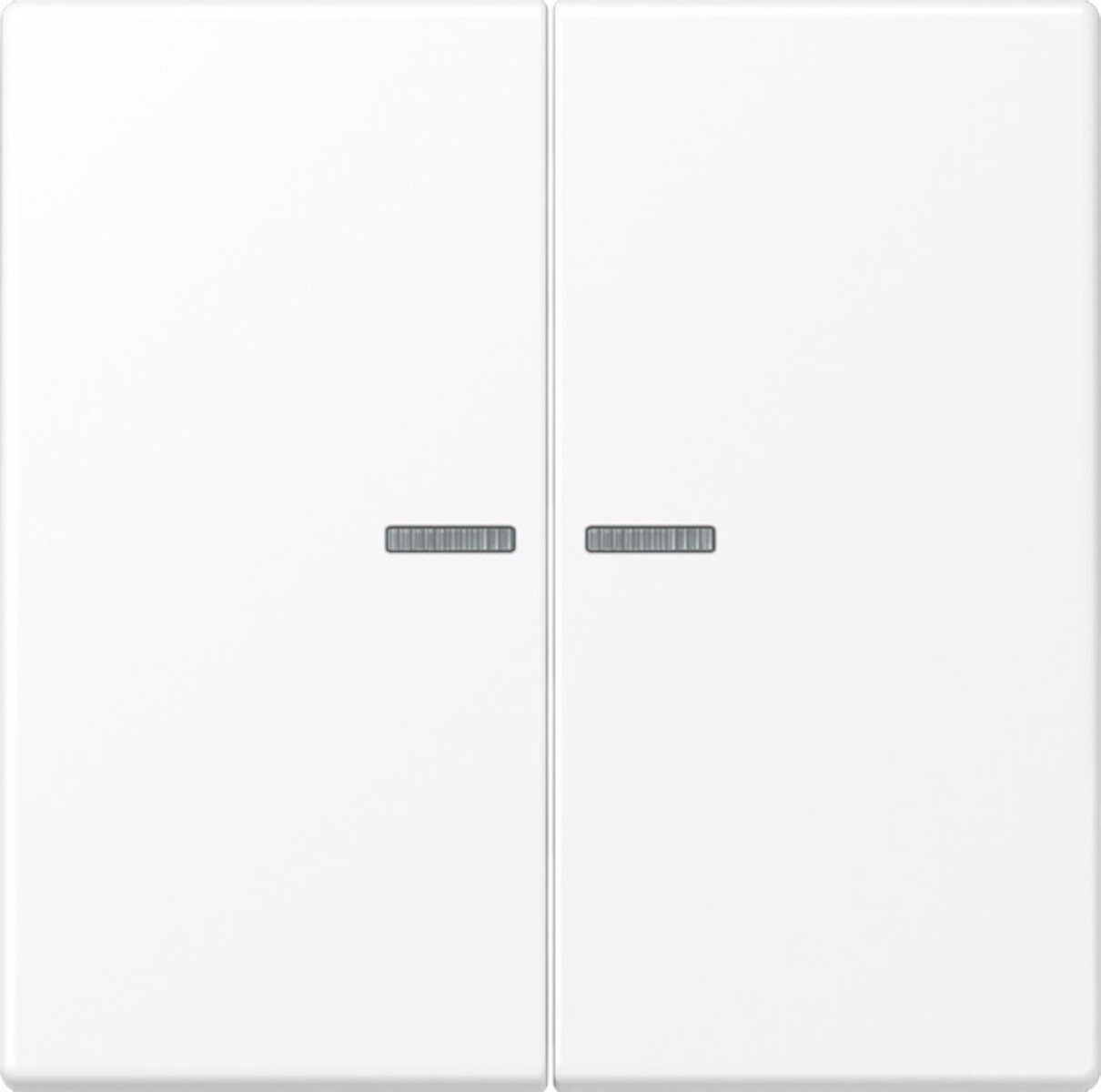 JUNG wandcontactdoos randaarde klapdeksel LS990 alpine wit hoogglans