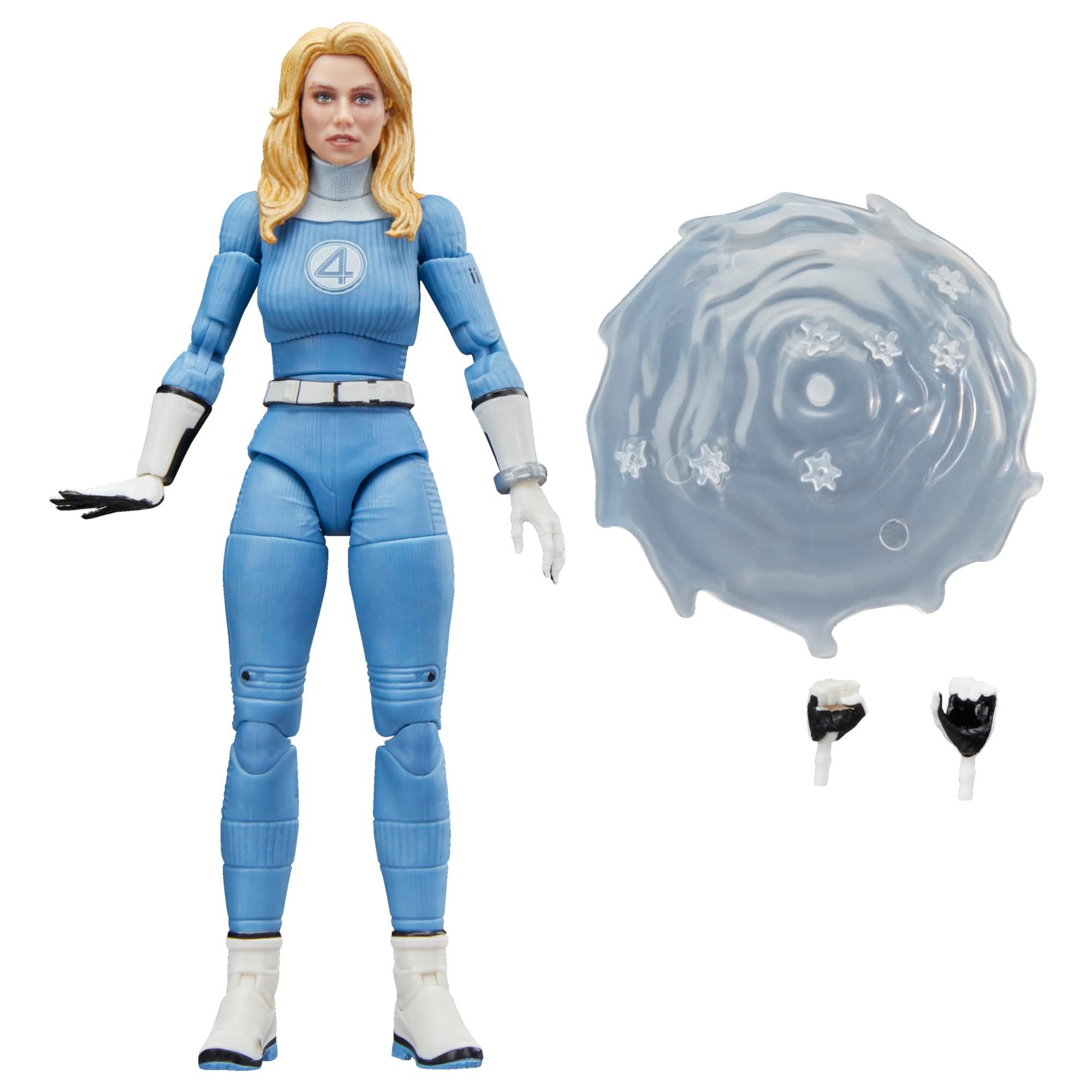 Hasbro Actionfigur Marvel Legends Series Invisible Woman (Sue Storm), detailgetreue Marvel Legends-Sammelfigur mit vielen Bewegungspunkten