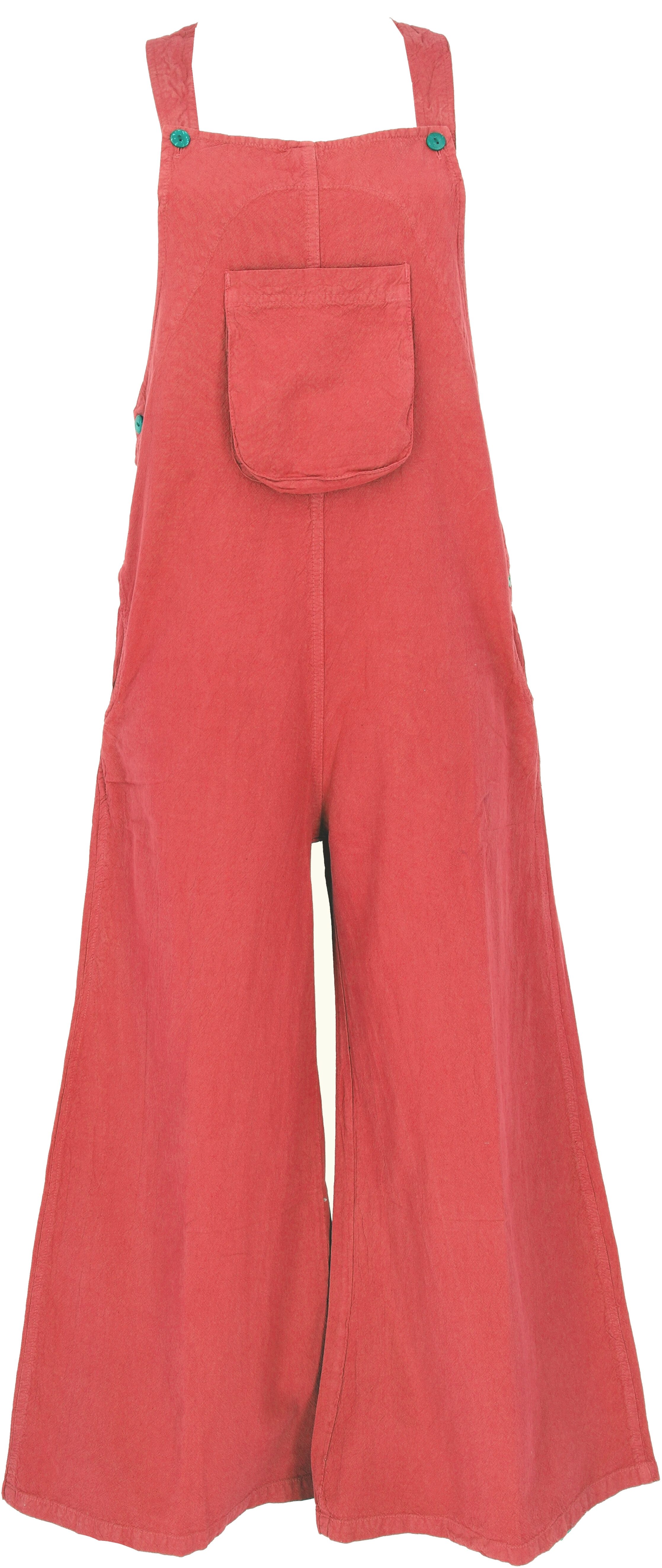 Guru-Shop Relaxhose Latzhose mit weiten Hosenbeinen, Ethno Style,.. alternative Bekleidung