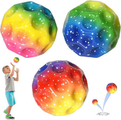 yhroo Spielball 3 Stück Space Ball: Super hoch springender leichter Schaumstoffball (Interaktives Stressabbau-Spielzeug, Kinder-Partygeschenke, hüpfende Gummibälle, Springende Bälle Space Balls Astro Bouncing Balls, Bouncing Balls), Hand-Augen-Koordination verbessern und Bälle fangen üben.