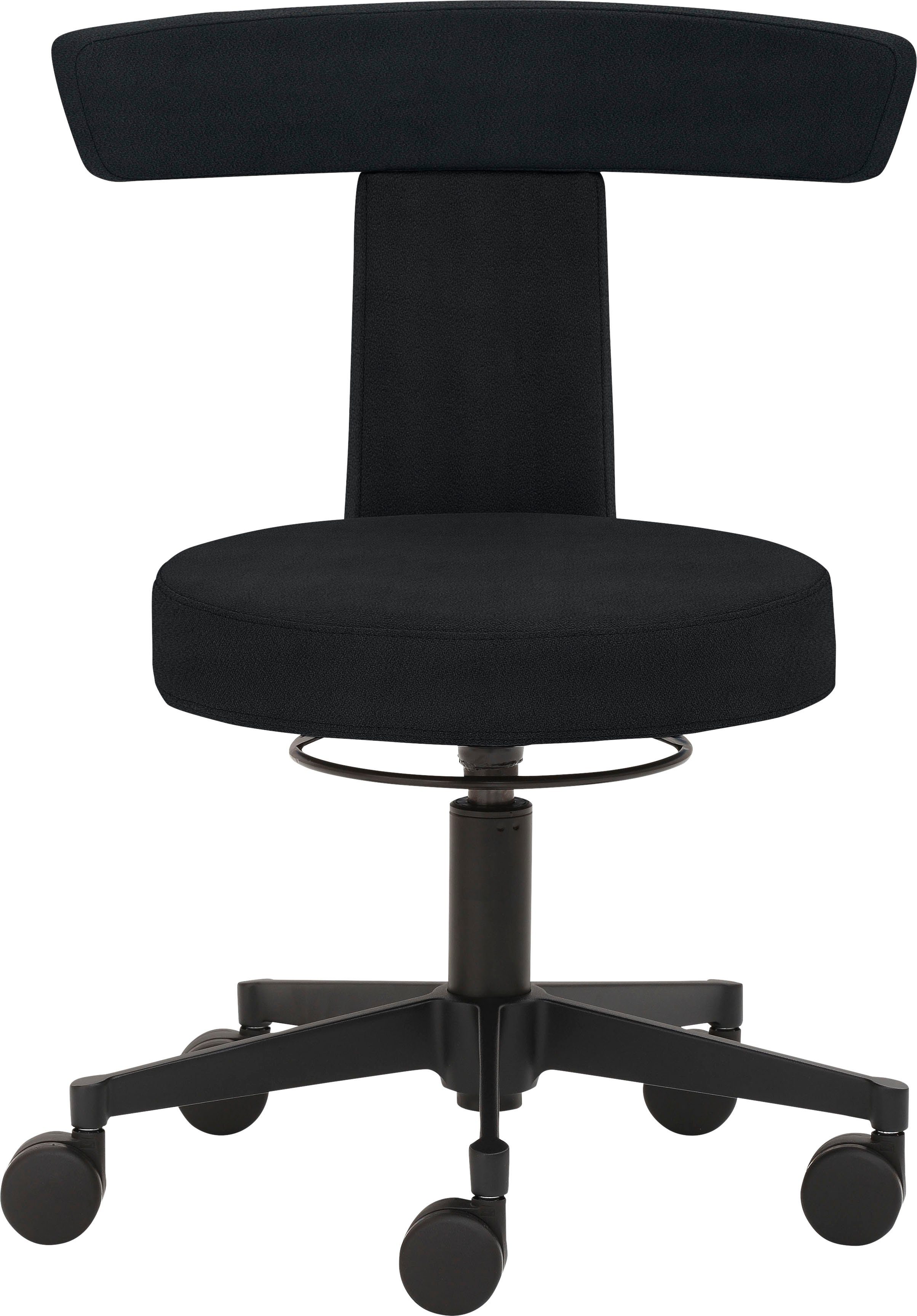 Mayer Sitzmöbel Arbeitshocker Funktionshocker myDUO, besonders niedrige Sitzhöhe schwarz | schwarz