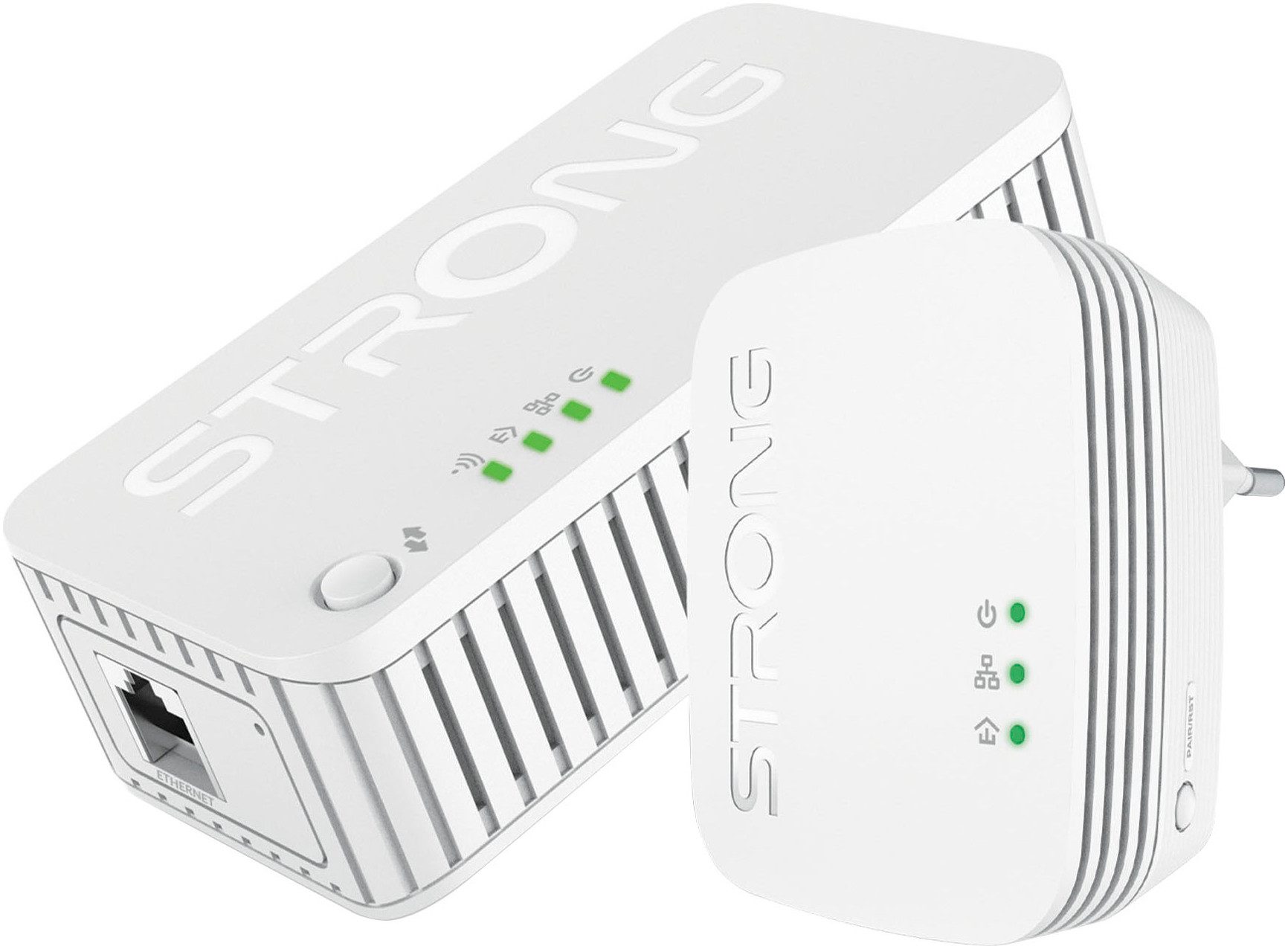 Strong Powerline MINI WiFi 1000 Mbit/s Set (2 Einheiten) Reichweitenverstärker