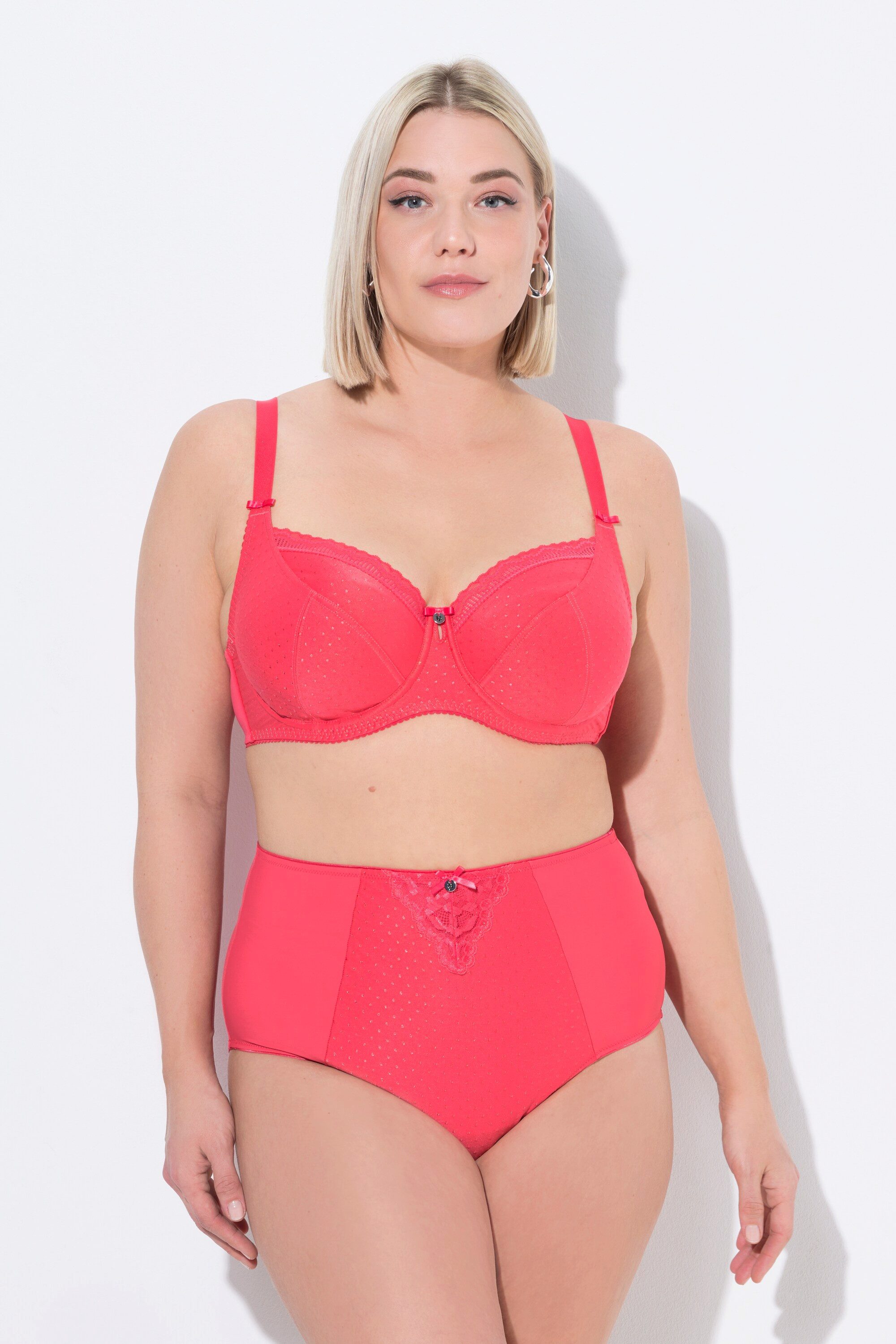 Ulla Popken Bügel-BH Bügel-BH Jacquard Spitzenkante