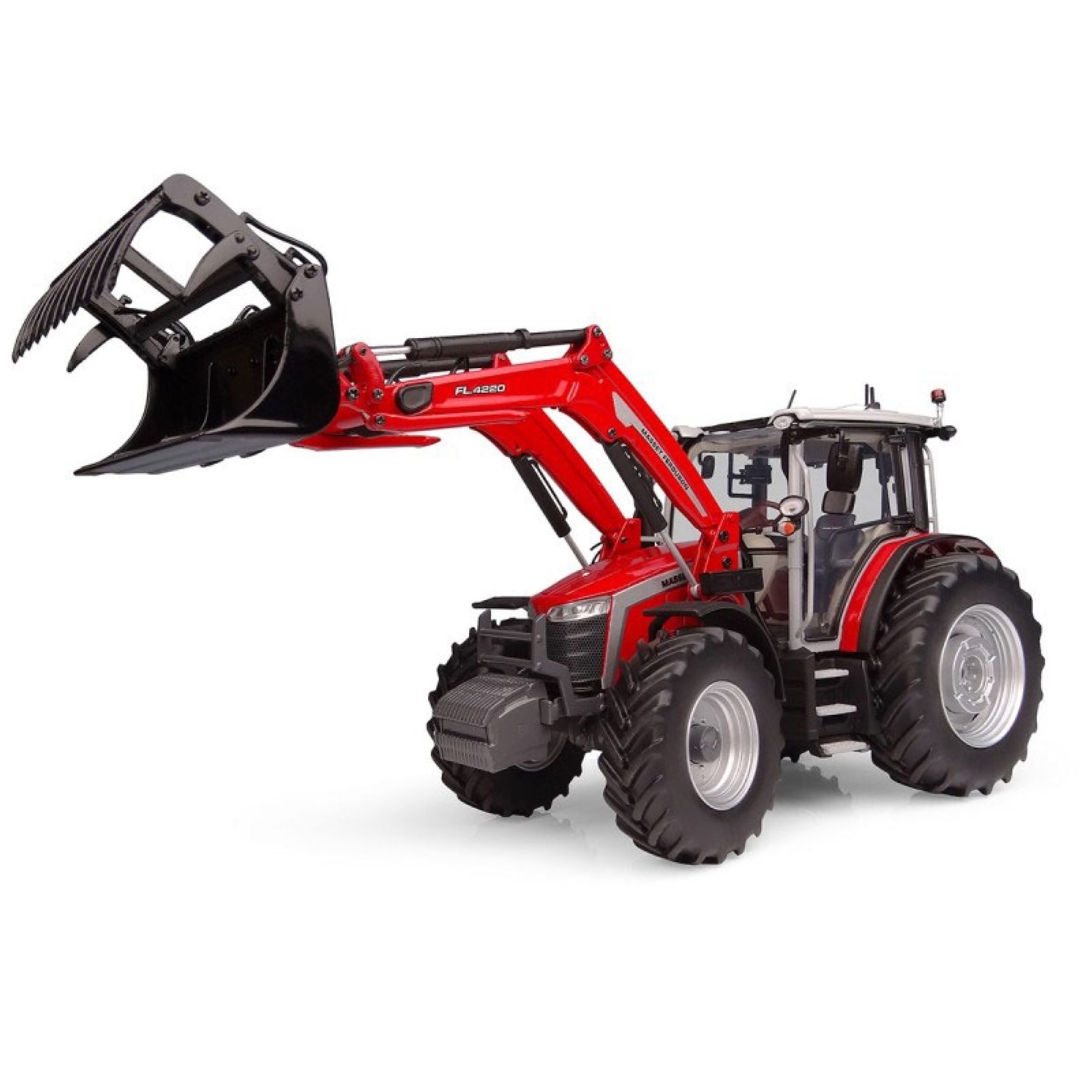Universal Hobbies Modelltraktor Universal Hobbies Massey Ferguson 5M.145 mit Frontlader, 6784, Maßstab 1:32
