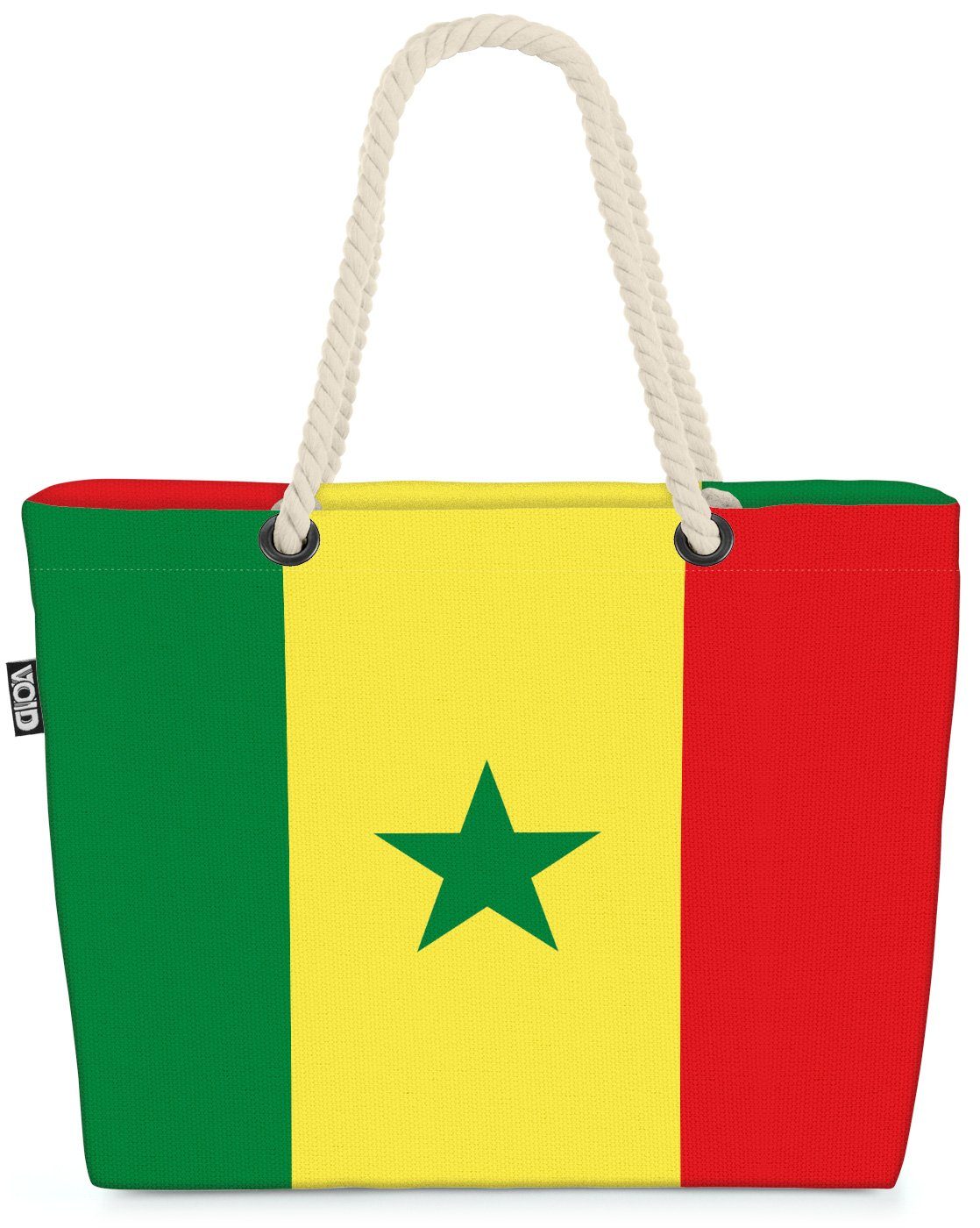 VOID Strandtasche (1-tlg), Senegal Flagge WM Länderflagge Fahne