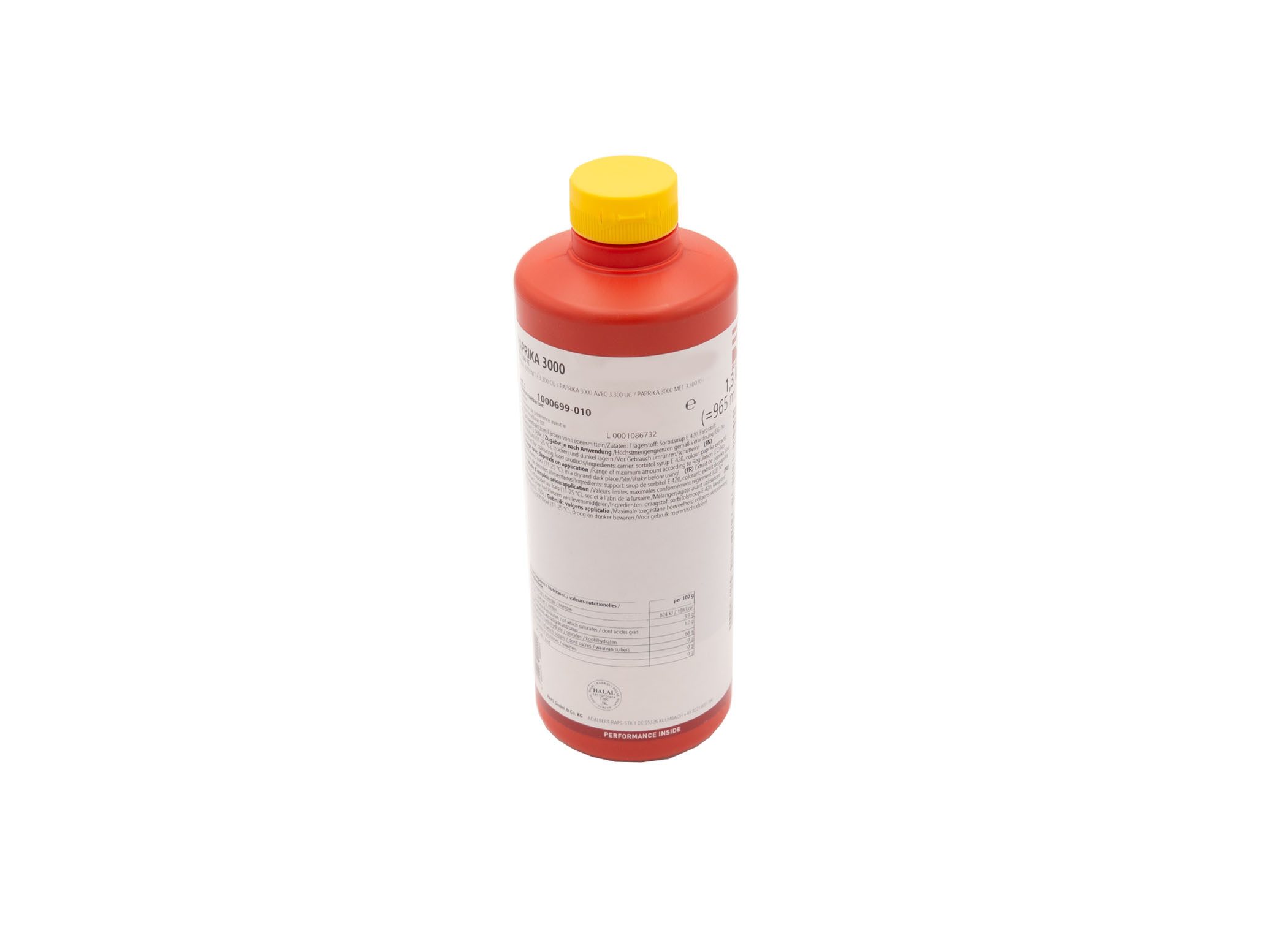 Raps Gewürzpaste Paprika flüssig 1,3Ltr. Plastikflasche