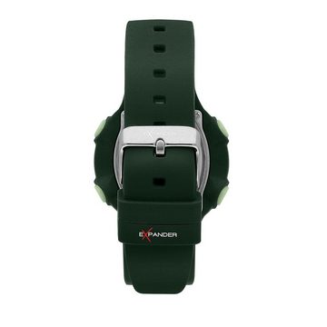 Sector Digitaluhr Sector Herren Armbanduhr Digital, Herren Armbanduhr rund, groß (ca. 41mm), Silikonarmband grün, Casual