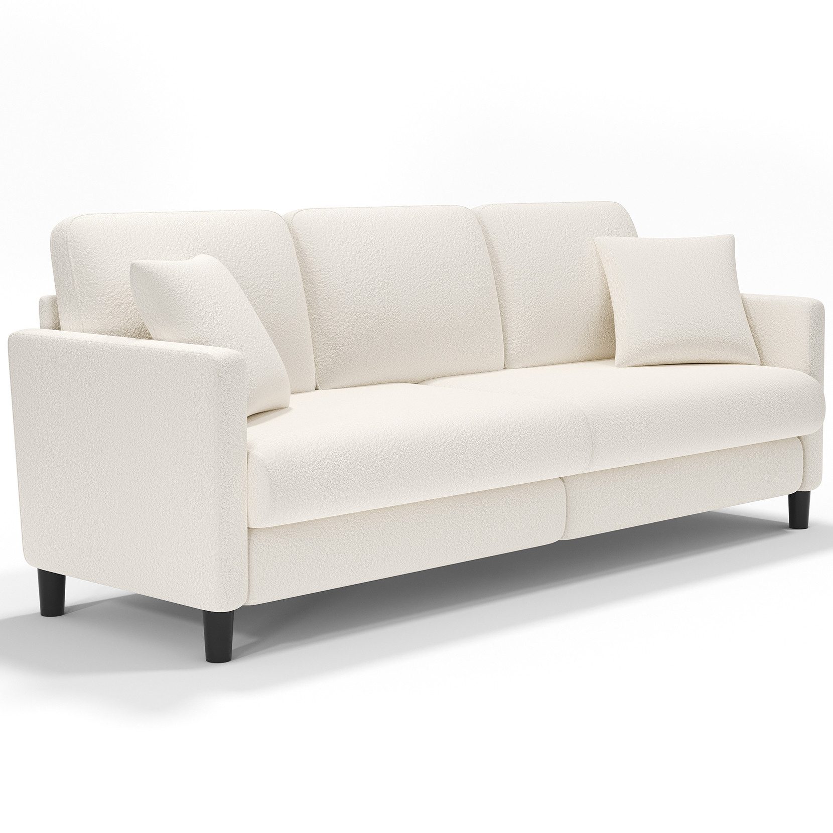 ToteBox 3-Sitzer 3-Sitzer Teddy Fleece Werkzeugfreier Aufbau Sofas für Wohn günstig online kaufen