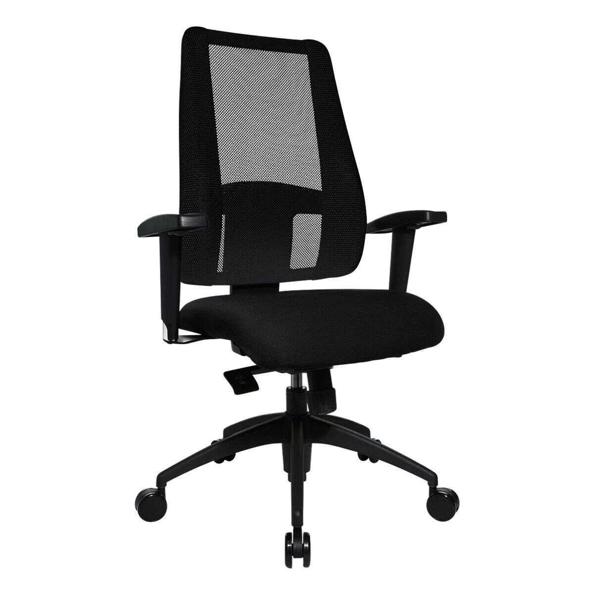 TOPSTAR Schreibtischstuhl Lady Sitness Deluxe, speziell für die Sitzbedürfnisse von Frauen, (ohne Armlehnen) schwarz