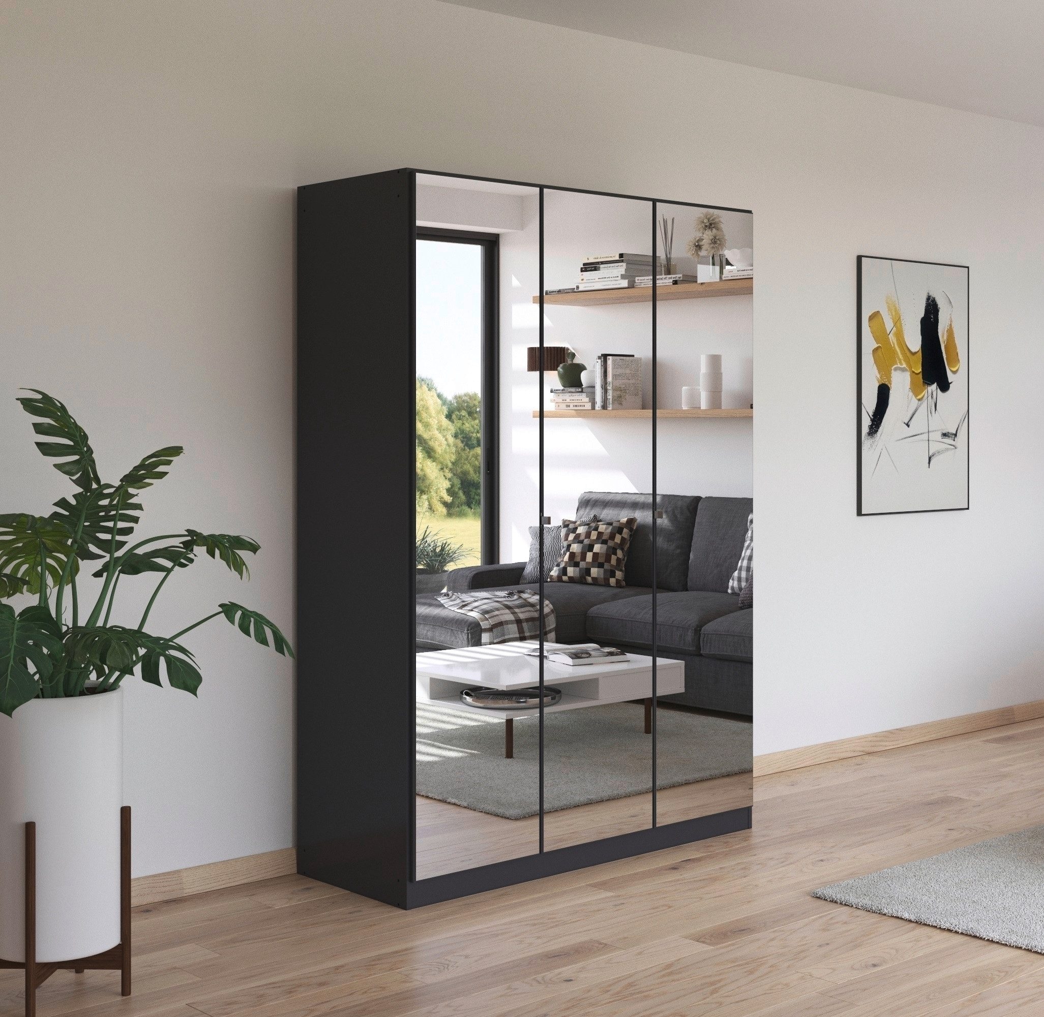 rauch Drehtürenschrank "Reflect" mit Spiegelfront, inkl. praktischer Innene günstig online kaufen