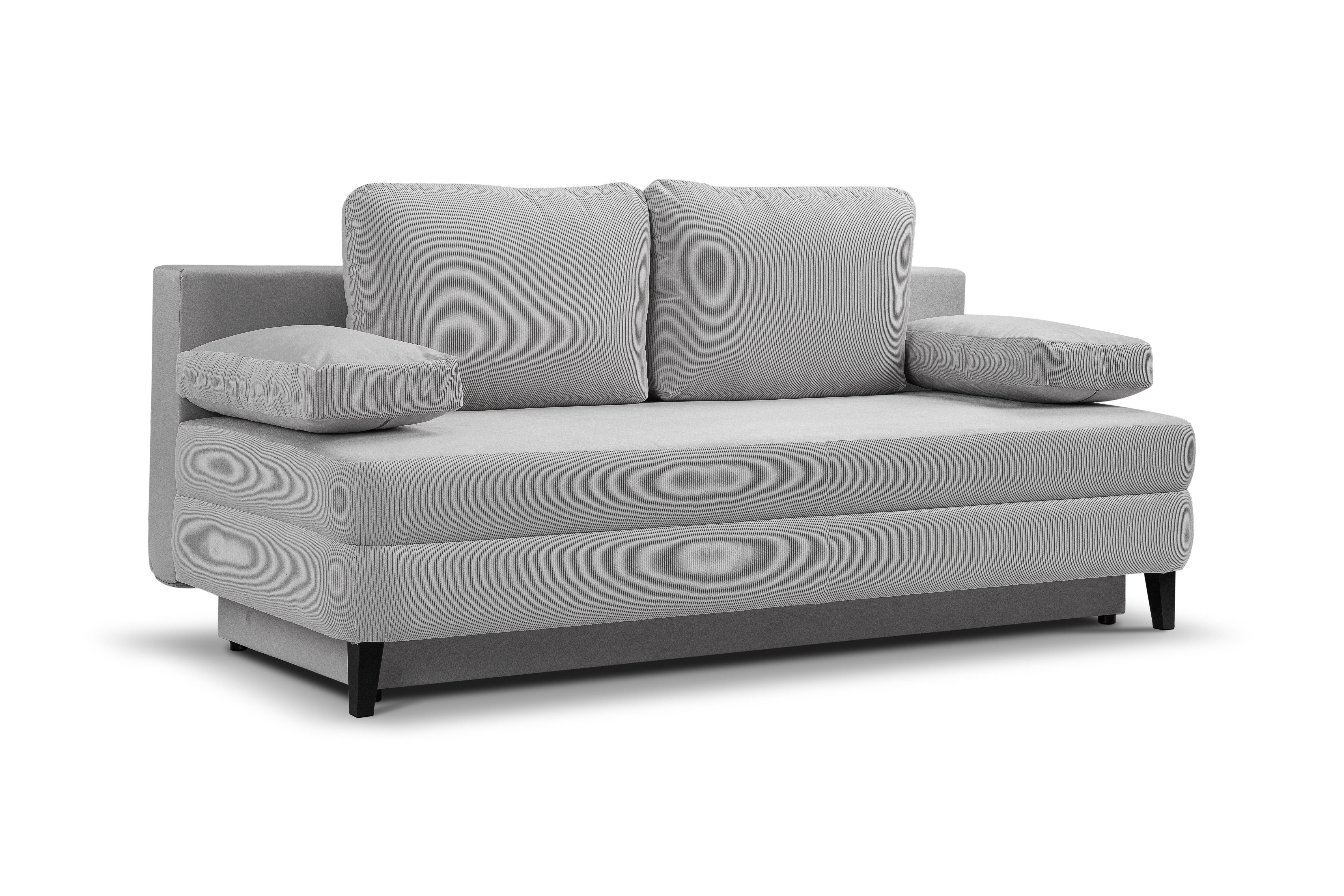 furnling Schlafsofa Sorell, inkl. 2 Armlehnenkissen und Rückenkissen, 2,5-Sitzer mit Schlaffunktion für 2 Personen, aus Cordstoff