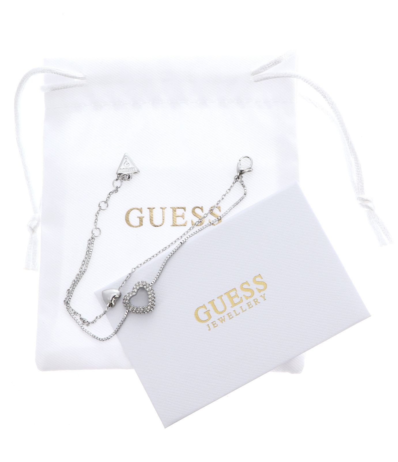 Guess Gliederarmband Two Hearts Double Bracelet günstig online kaufen