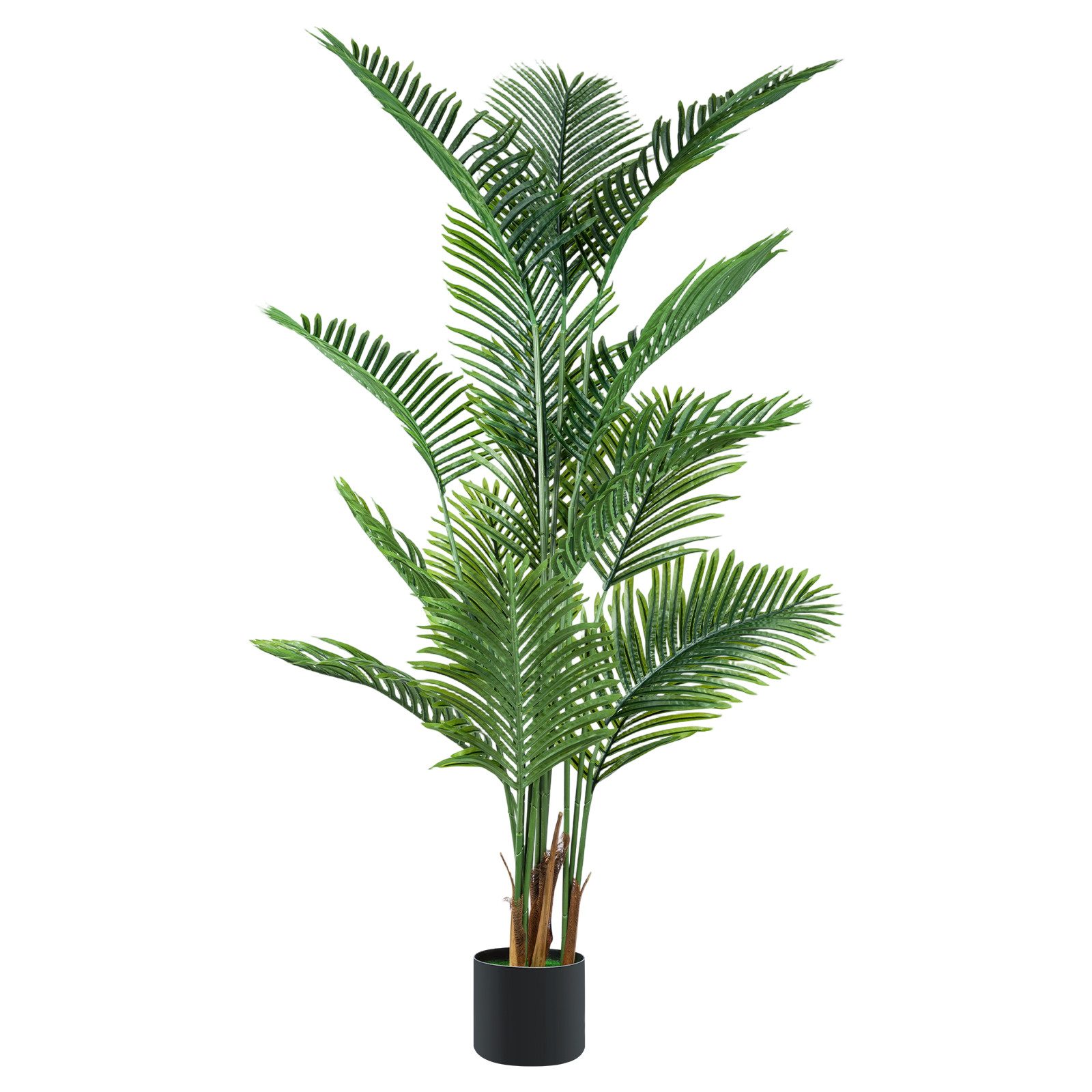 Künstliche Zimmerpflanze Künstlicher Bambusbaum, 180 cm hoch, mit geflochtenem Pflanzkorb, Youyijia