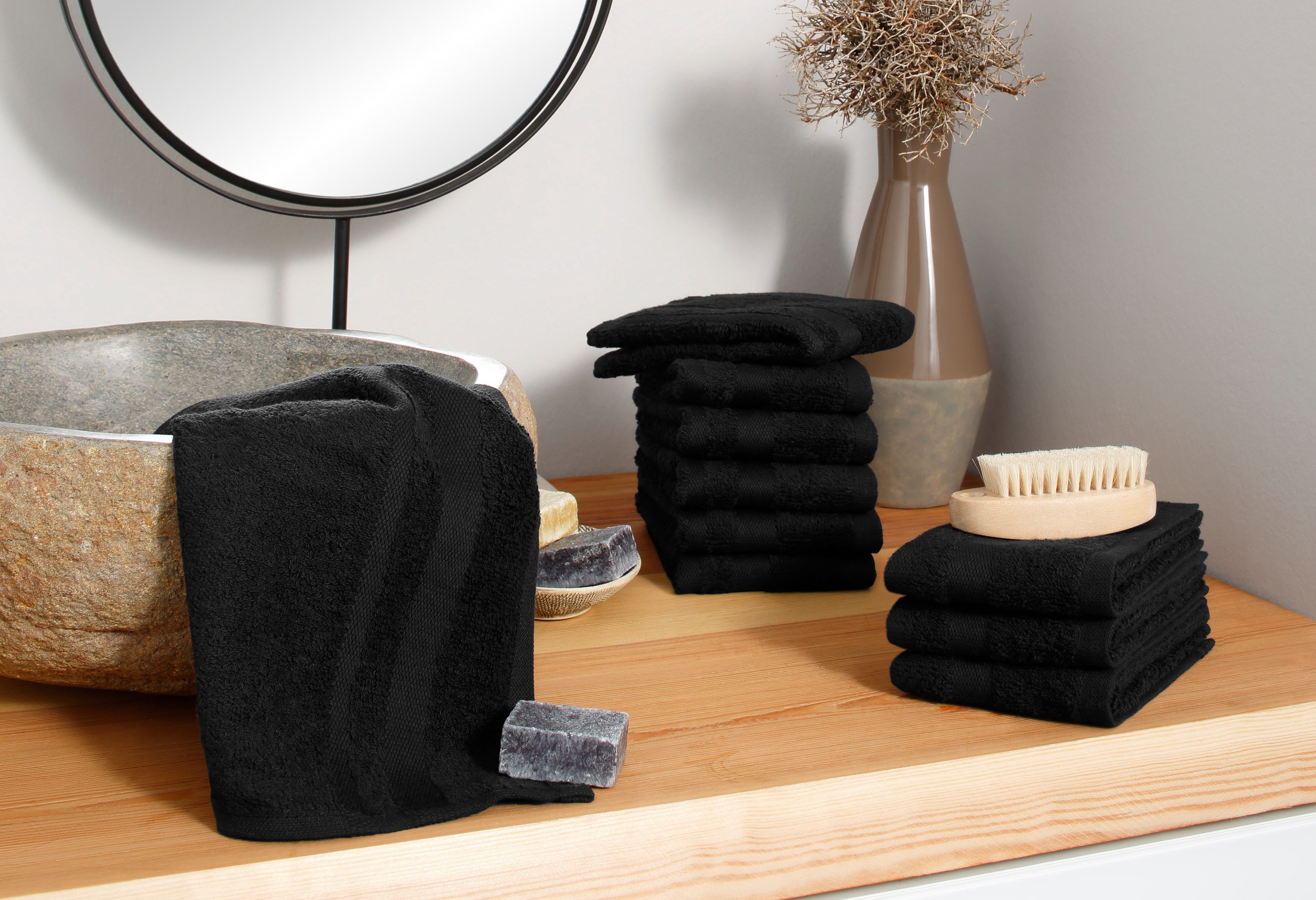 my home Waschlappen Vanessa, als Set und Serie erhältlich, 10 Seiftücher, 3 günstig online kaufen