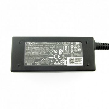 Acer Original Netzteil/Ladegerät 20V, 2,25A, 45W USB-C mit Netzkabel U Notebook-Netzteil (Stecker: USB-C, Ausgangsleistung: 45 W)