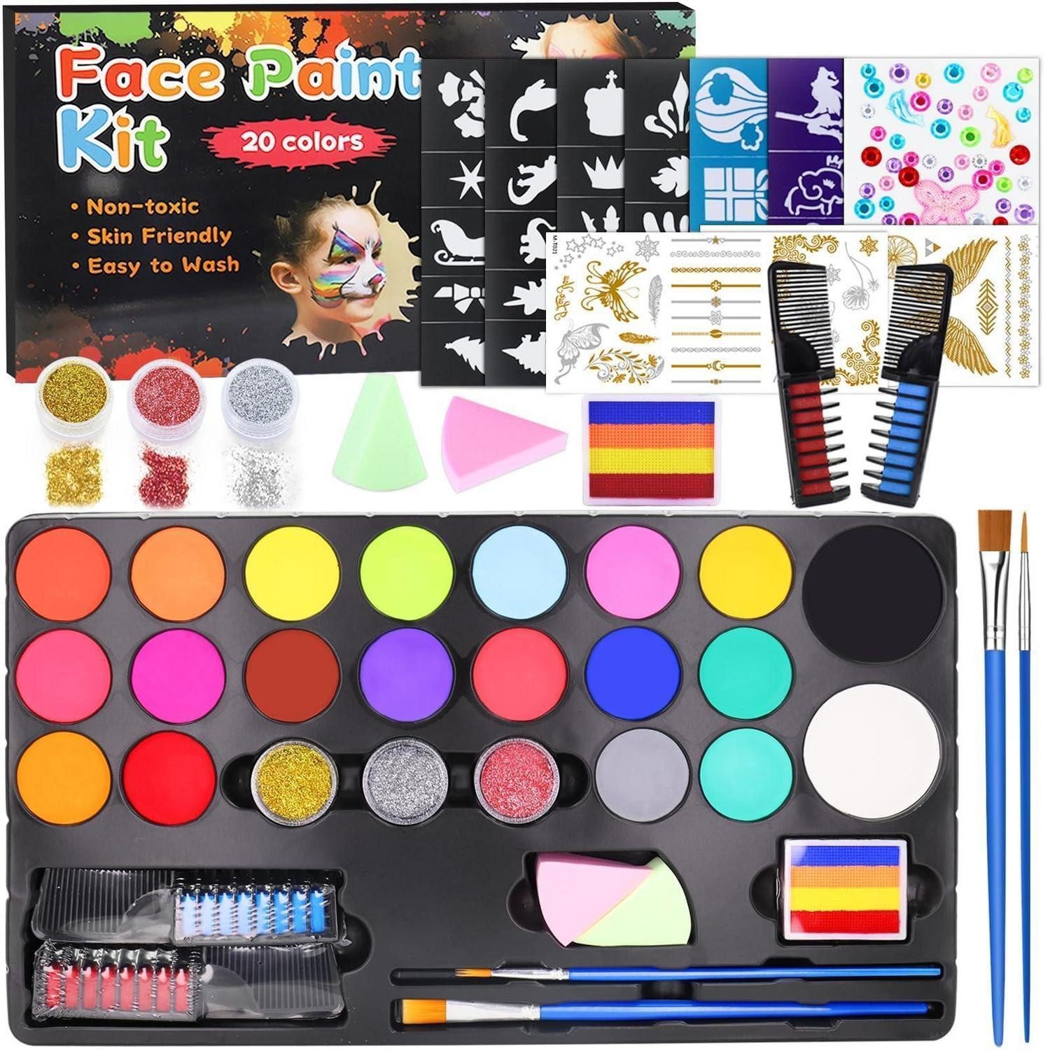 LuxusKollektion Theaterschminke Kinderschminke Set 20 Farben